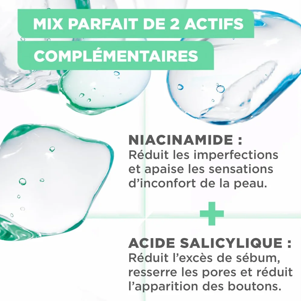 Mixa Sérum Concentré Anti-Imperfections Visage Niacinamide Acide Salicylique 30ml