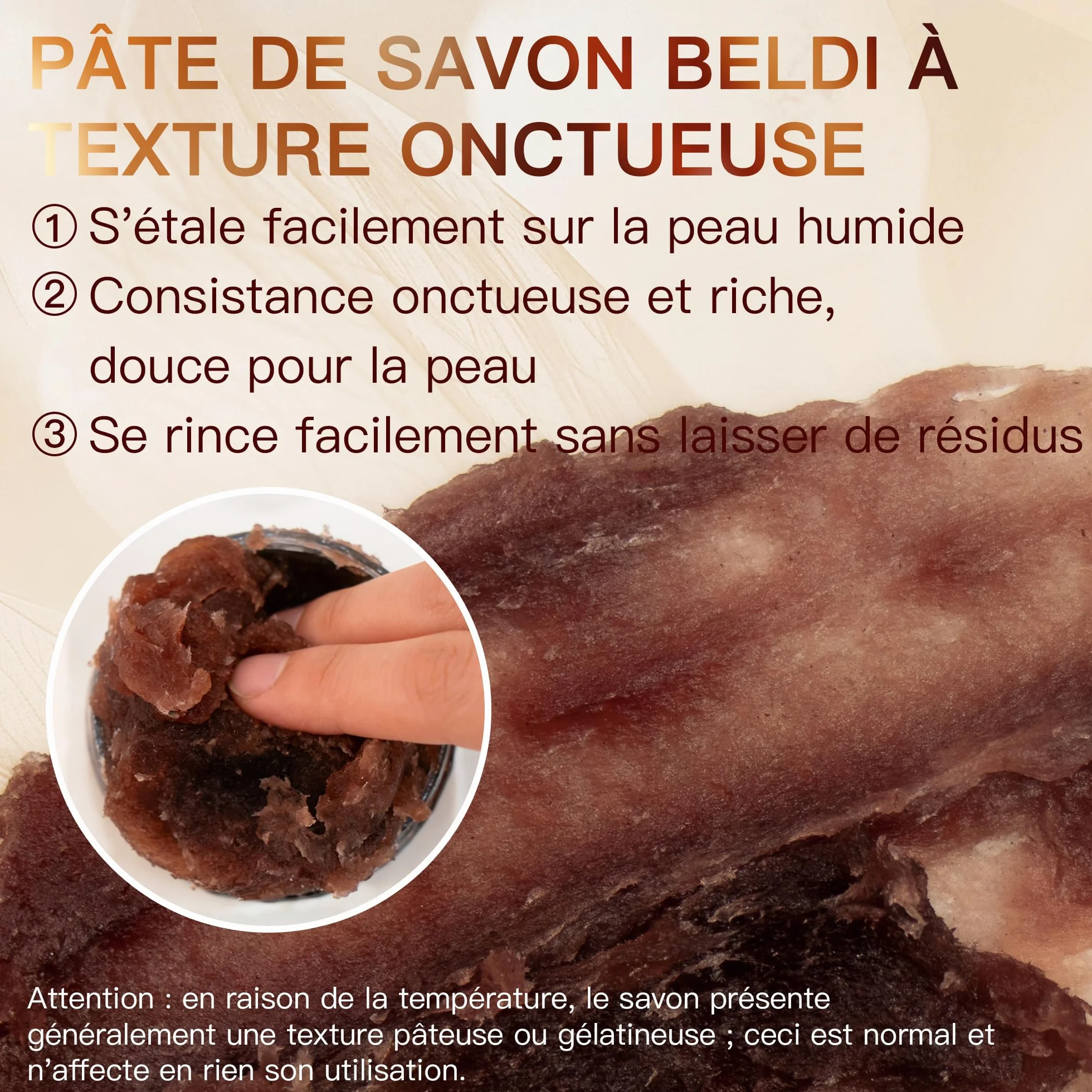Savon Noir Corps Marocain à l'Huile d'Olive, Argan, Coco & Rose, Beldi Traditionnel Kessa Hammam, Gommage Exfoliant Hydratant, 200g
