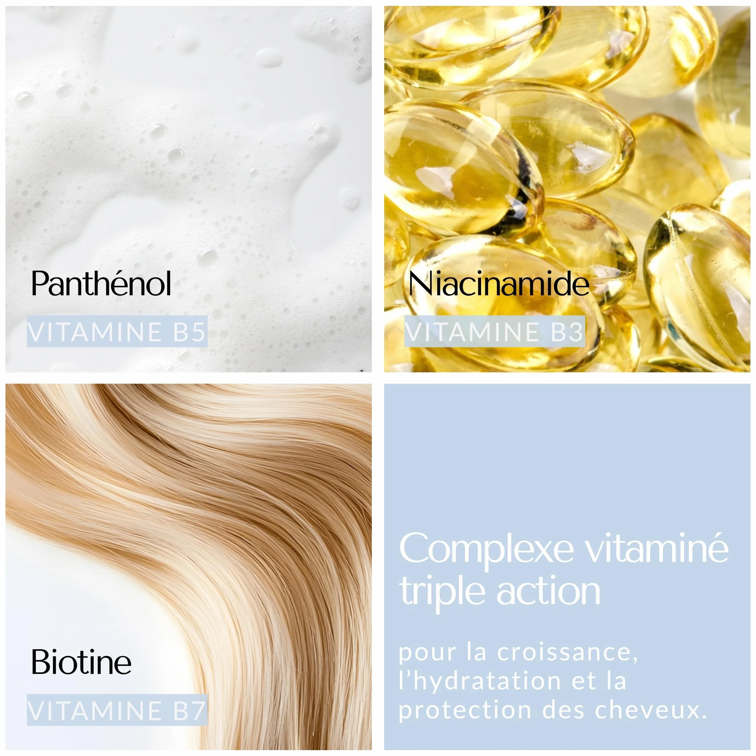 Evocapil Shampooing 300ml kératine biotine protéines acides aminés post-greffes