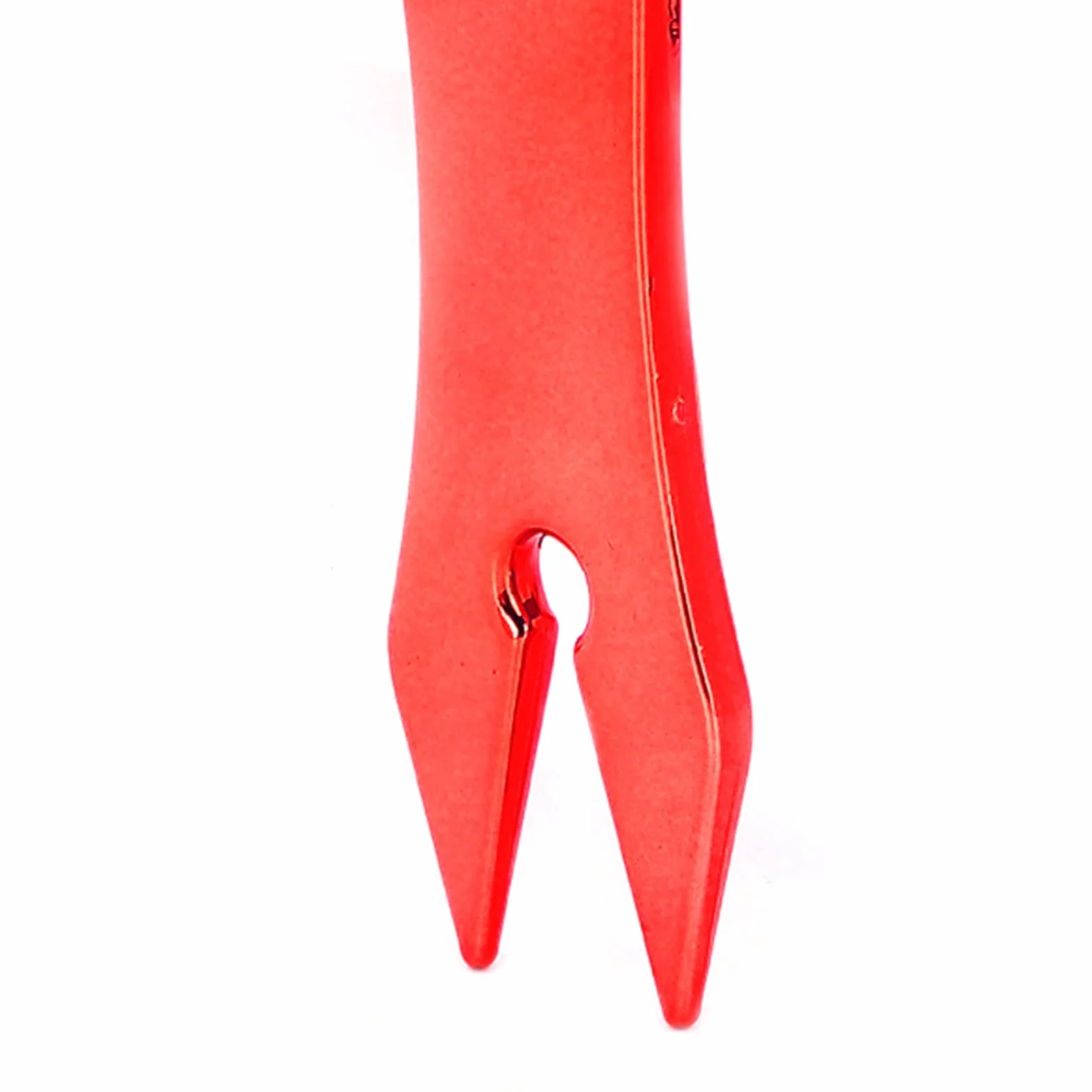 Peigne de Cheveux à Dents Larges Double Face 20 cm Rouge Plastique Rétro