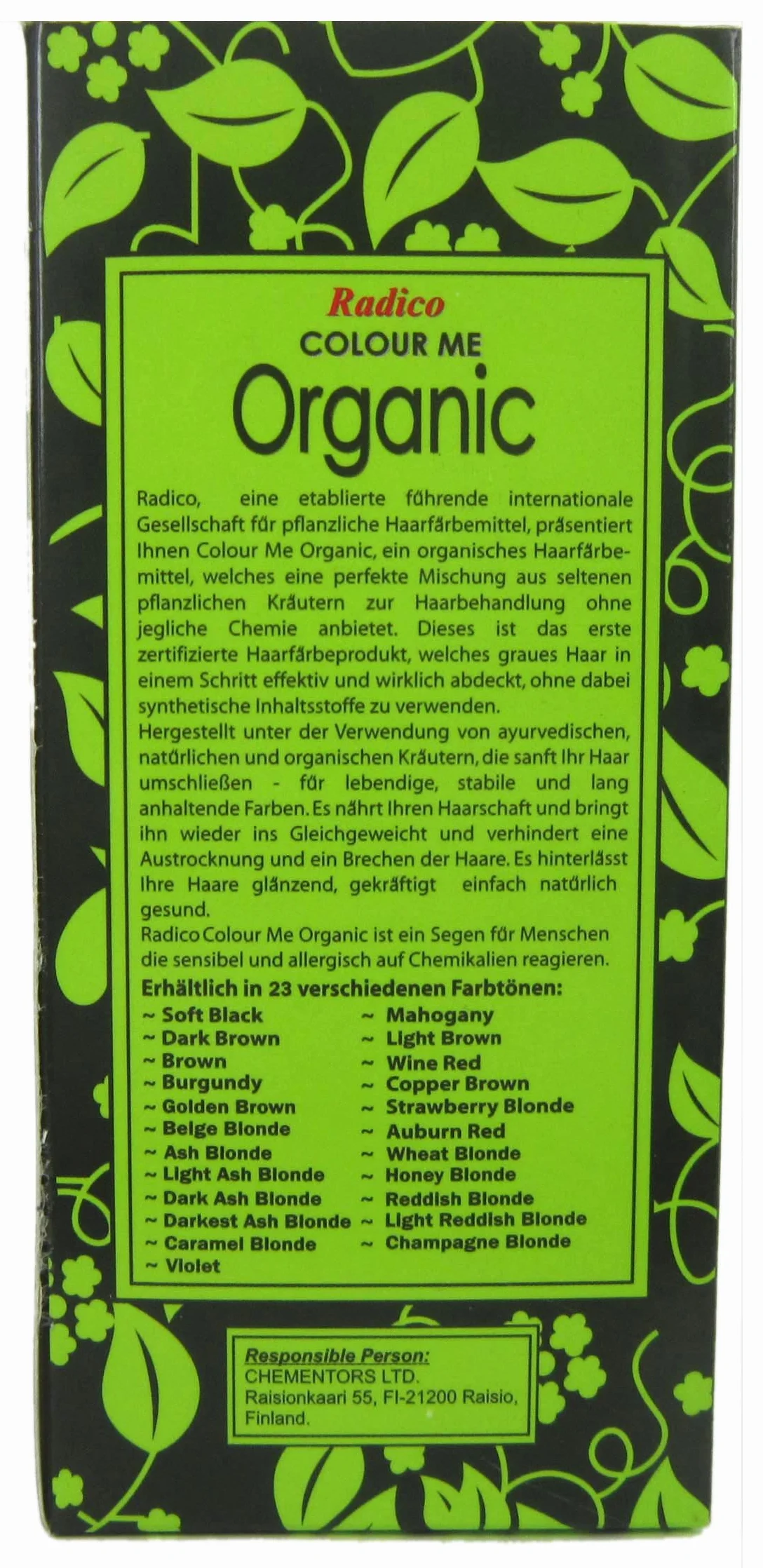 Radico Lot de 2 colorations végétales Colour Me Organic Blond doré (bio, végan, cosmétique naturel) Doré