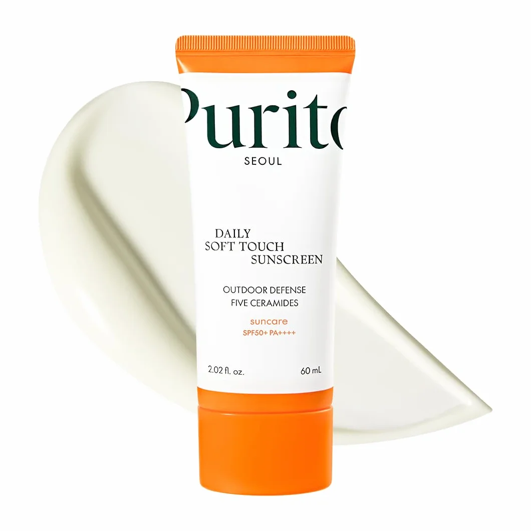 PURITO SEOUL Crème solaire quotidienne SPF50+ PA++++ Céramides Protection UVA UVB résistante à l'eau K-Beauty