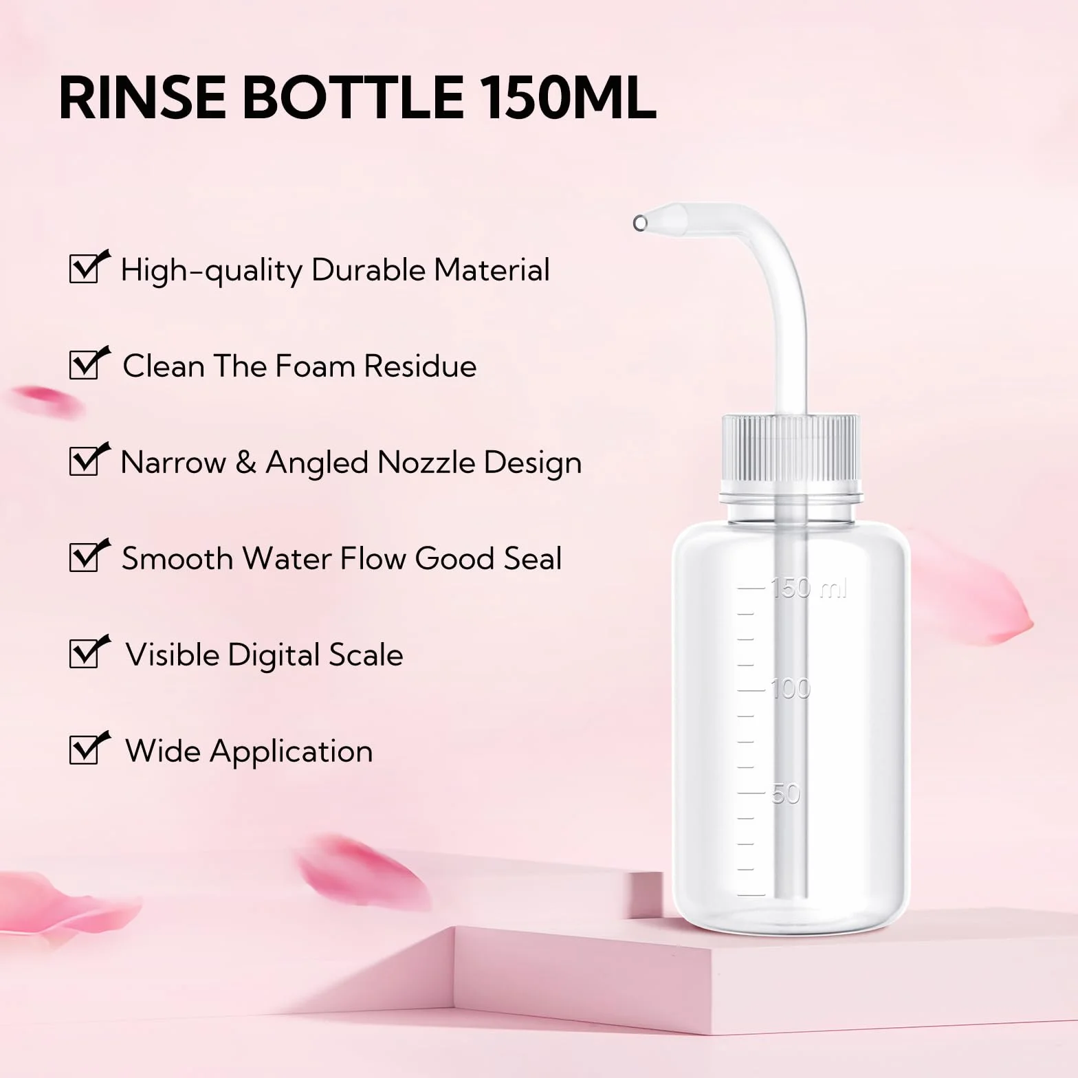 BREYLEE Shampooing pour cils 60 ml, nettoyant pour extensions de cils, sans parabène
