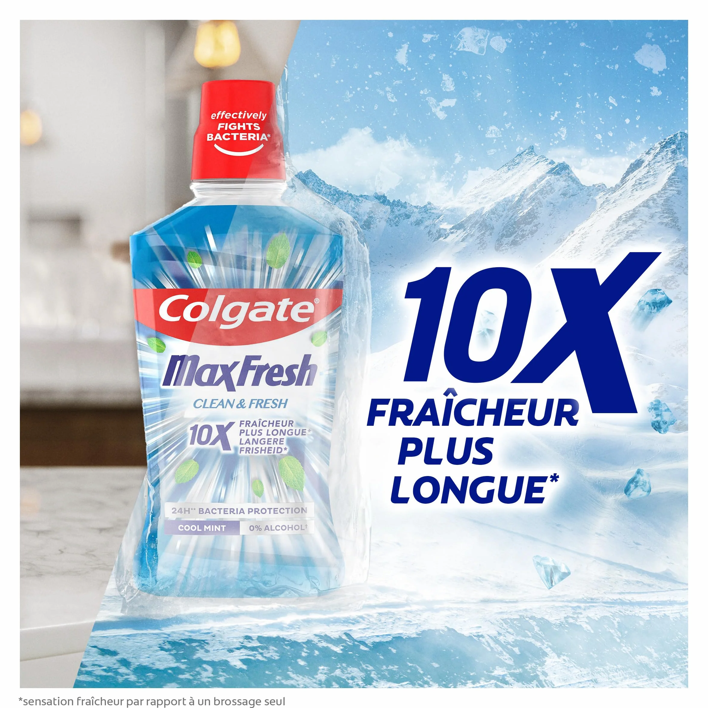 Colgate Bain de bouche Max Fresh Clean & Fresh Sans alcool 500ml