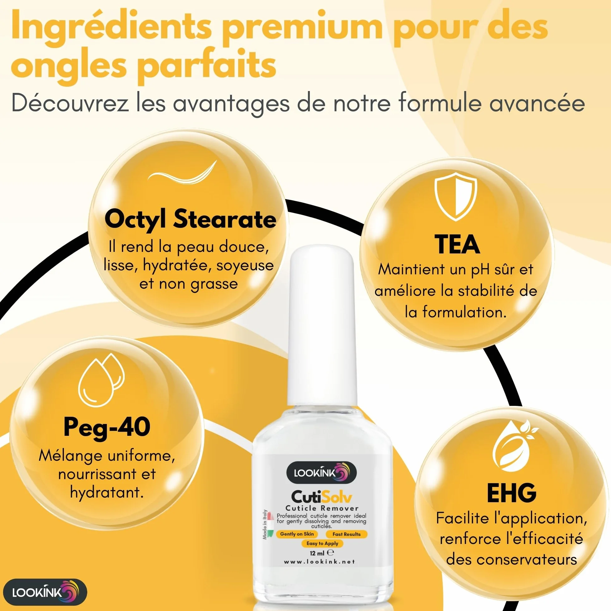 Cutisolv Cuticle Remover Professionnel 12 ml - Élimine les Cuticules en Douceur - Manucure et Soins des Ongles