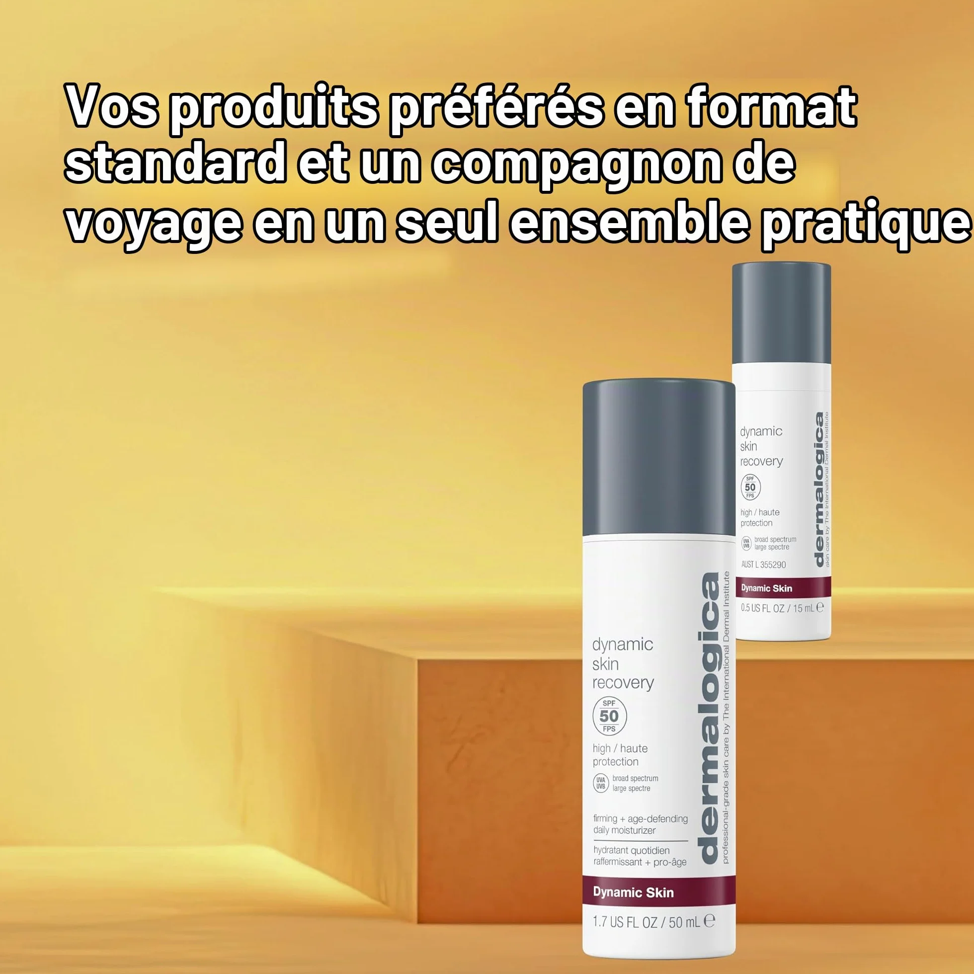 Dermalogica Dynamic Skin Recovery Soin Hydratant SPF50 65ml Lot | Soin hydratant quotidien SPF50 qui hydrate, raffermit et aide à protéger des signes visibles de l'âge.