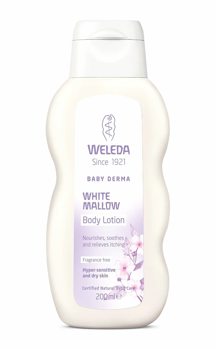 Weleda Lotion de soin pour la peau de mauve blanche 200ml calmante et apaisante