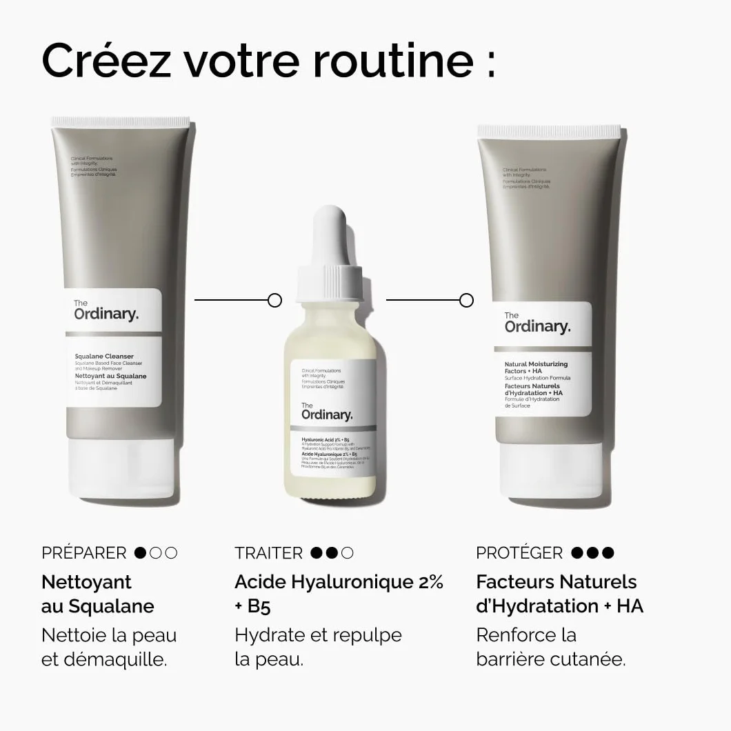 The Ordinary Hyaluronic Acid 2% + B5 with Ceramides Multi-Depth Hydration Serum 30ml