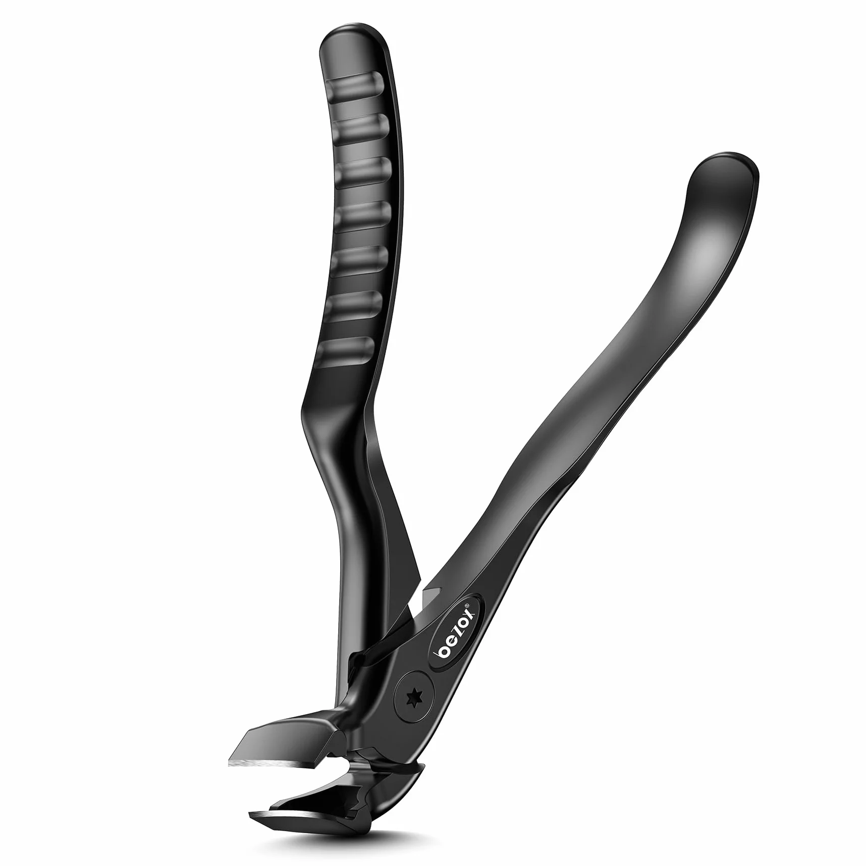 BEZOX ergonomique pour personnes âgées - Coupe-ongles à long manche avec récupérateur - Coupe-ongles d'orteils pour ongles épais - Coupe-ongles de précision