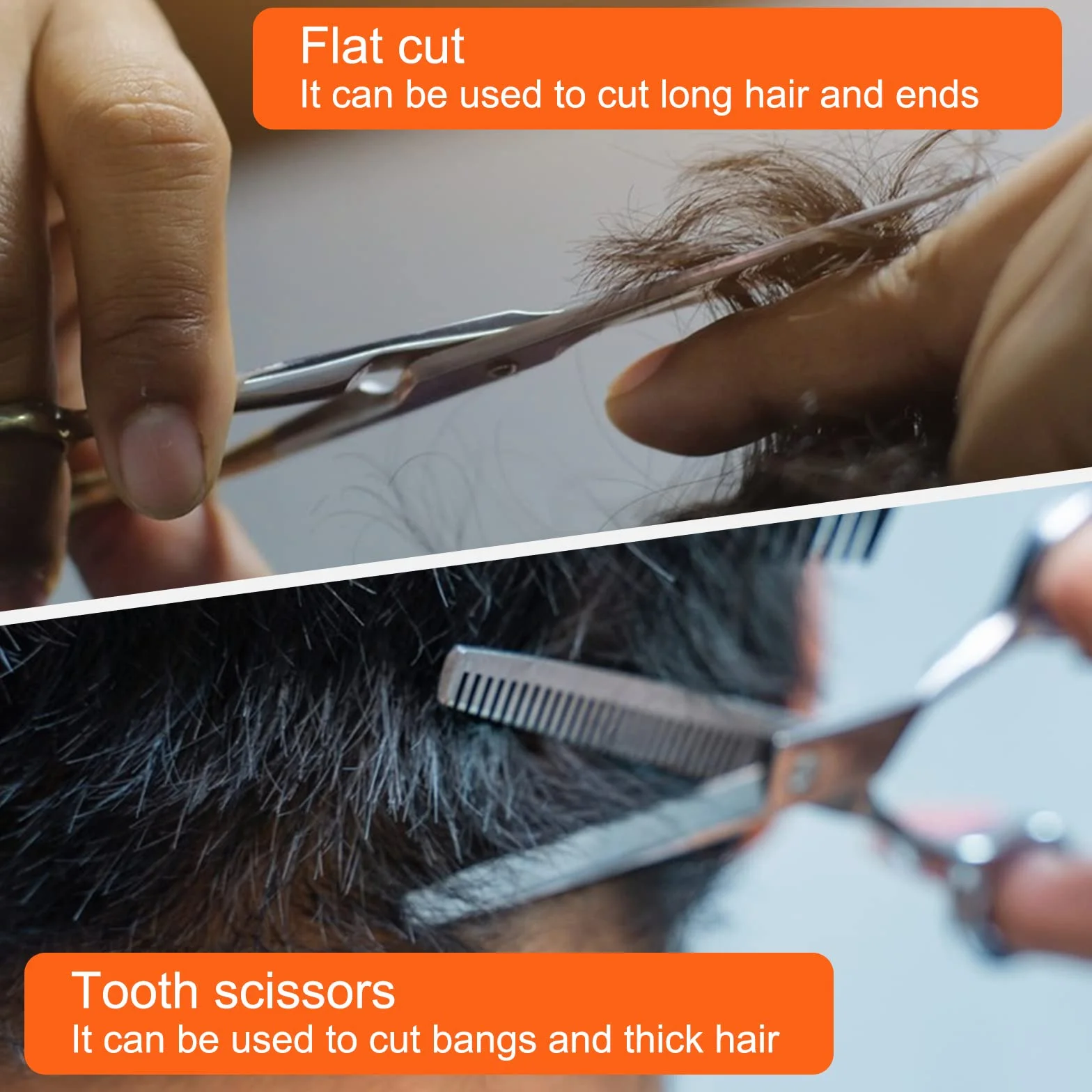 Ciseaux de Coiffure Professionnels en Acier Inoxydable Ultra Tranchants