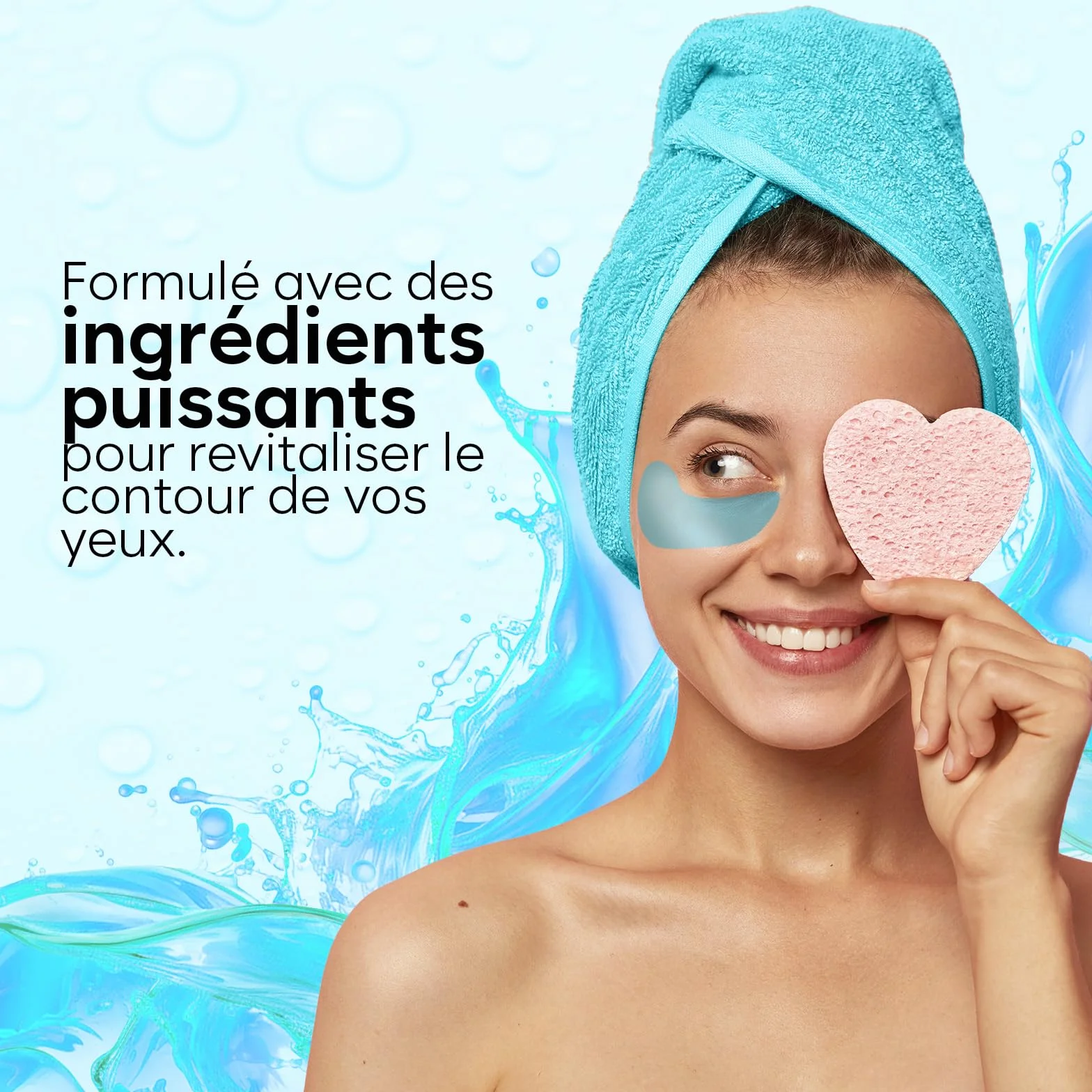 BLOOMORA Patch Yeux Anti Cernes avec Rétinol et Collagène, Masque Yeux éclaircissant Hydratation (30 paires)