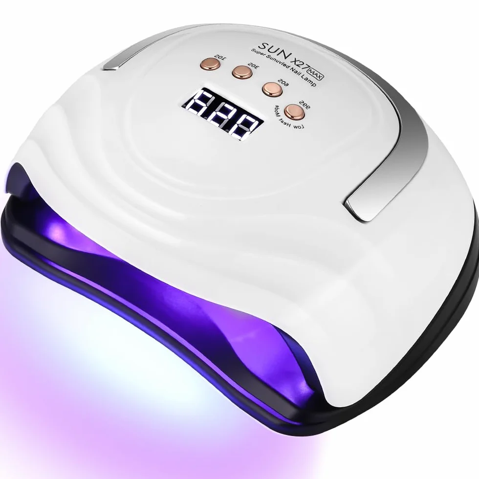Lampe LED Ongles Gel, 380W Professionnel UV Sèche Automatique machine, 81 Lumières Séchage Rapide, Grand LCD Ecran, 4 Minuteries 10s/30s/60s/99s pour Vernis Semi Permanent, pour Salon Maison