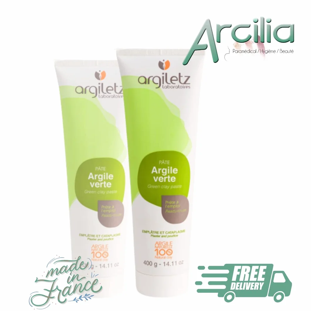 Argiletz Argile Verte 400 g Fabriqué en France