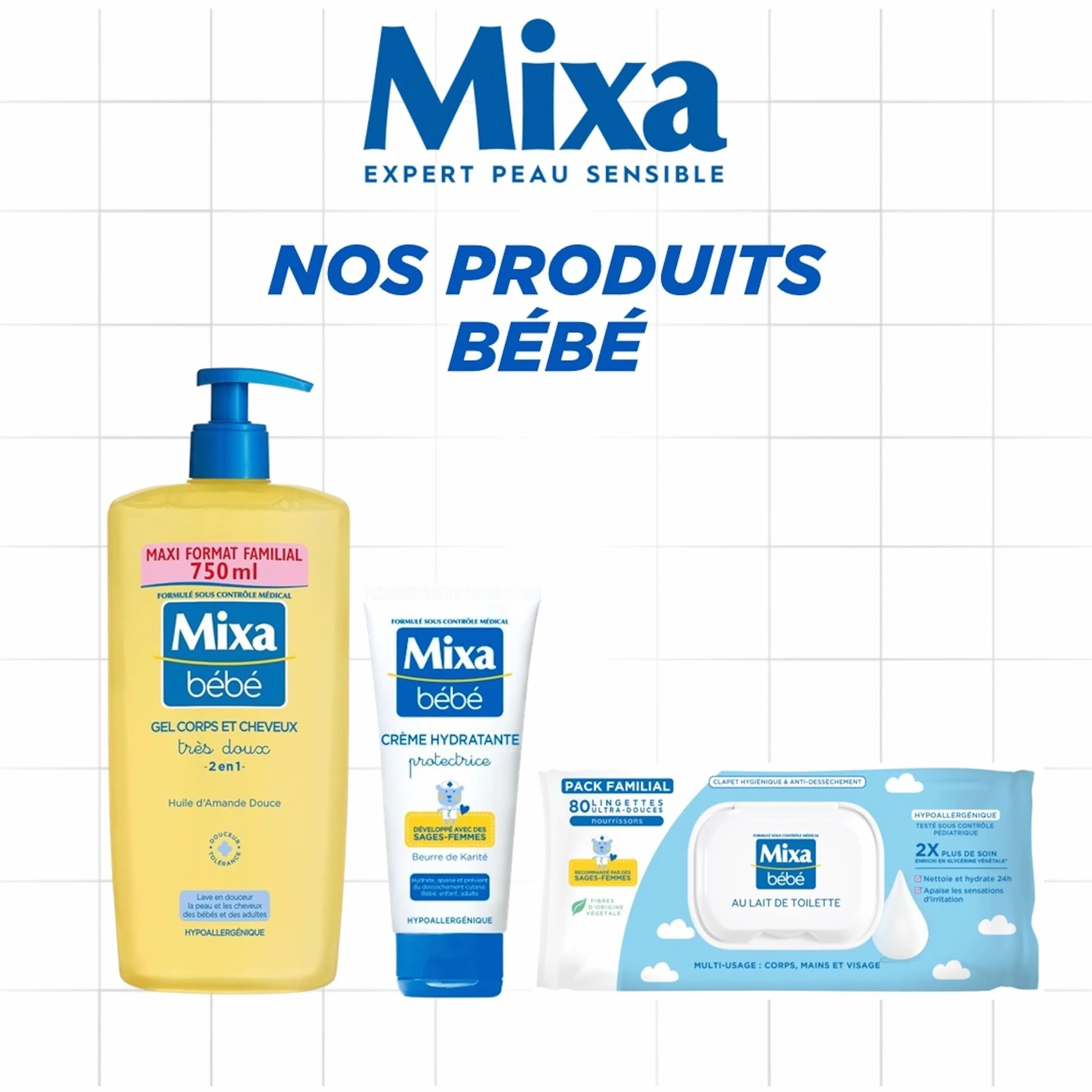 MIXA Eau Nettoyante Apaissante Peaux Très Sensibles 200ml