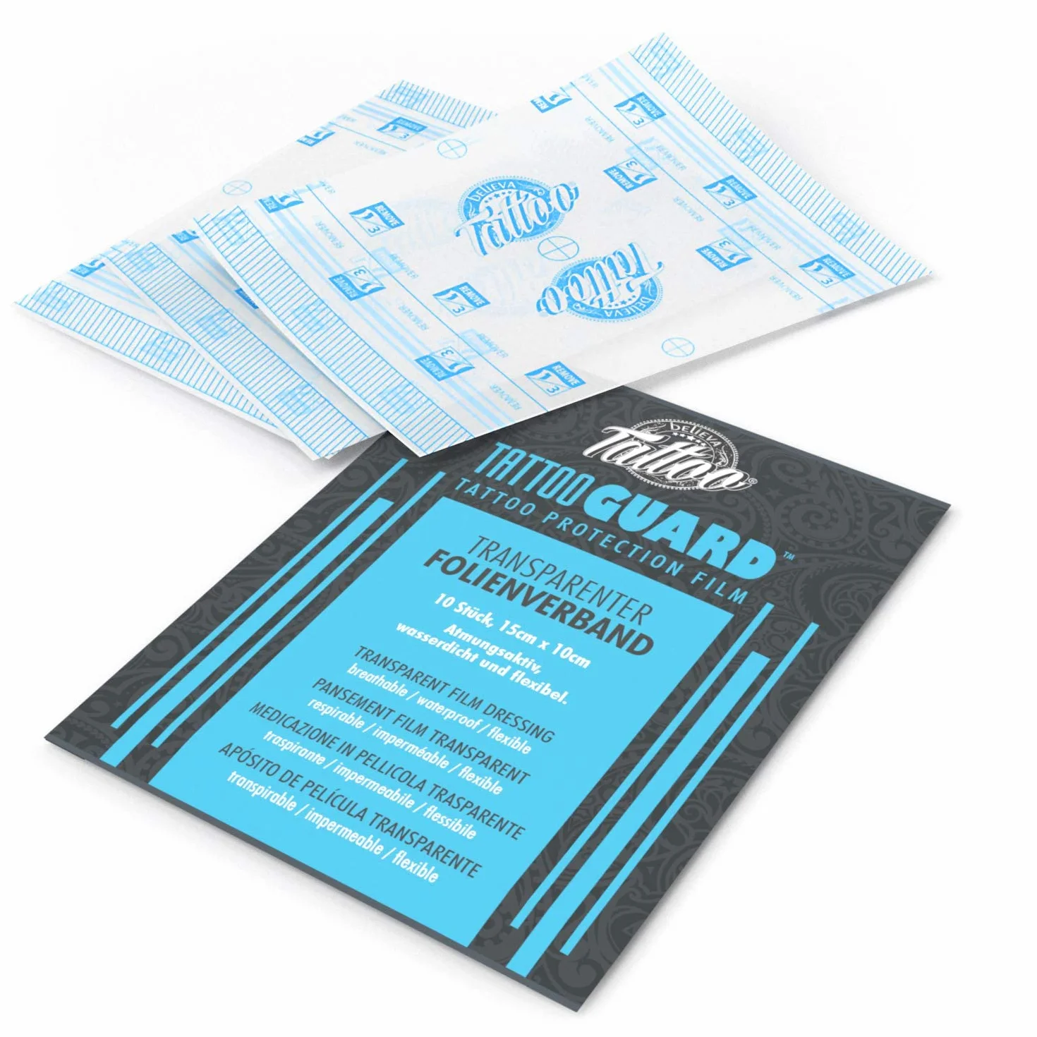 Believa Tattoo - Kit de soin pour la peau tatouée - Lot de 4