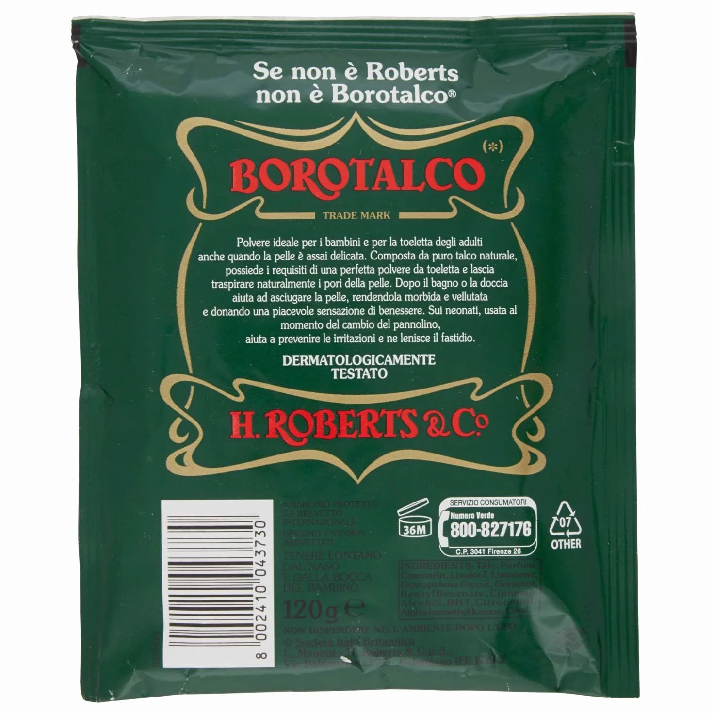 Borotalco Talc 120g
