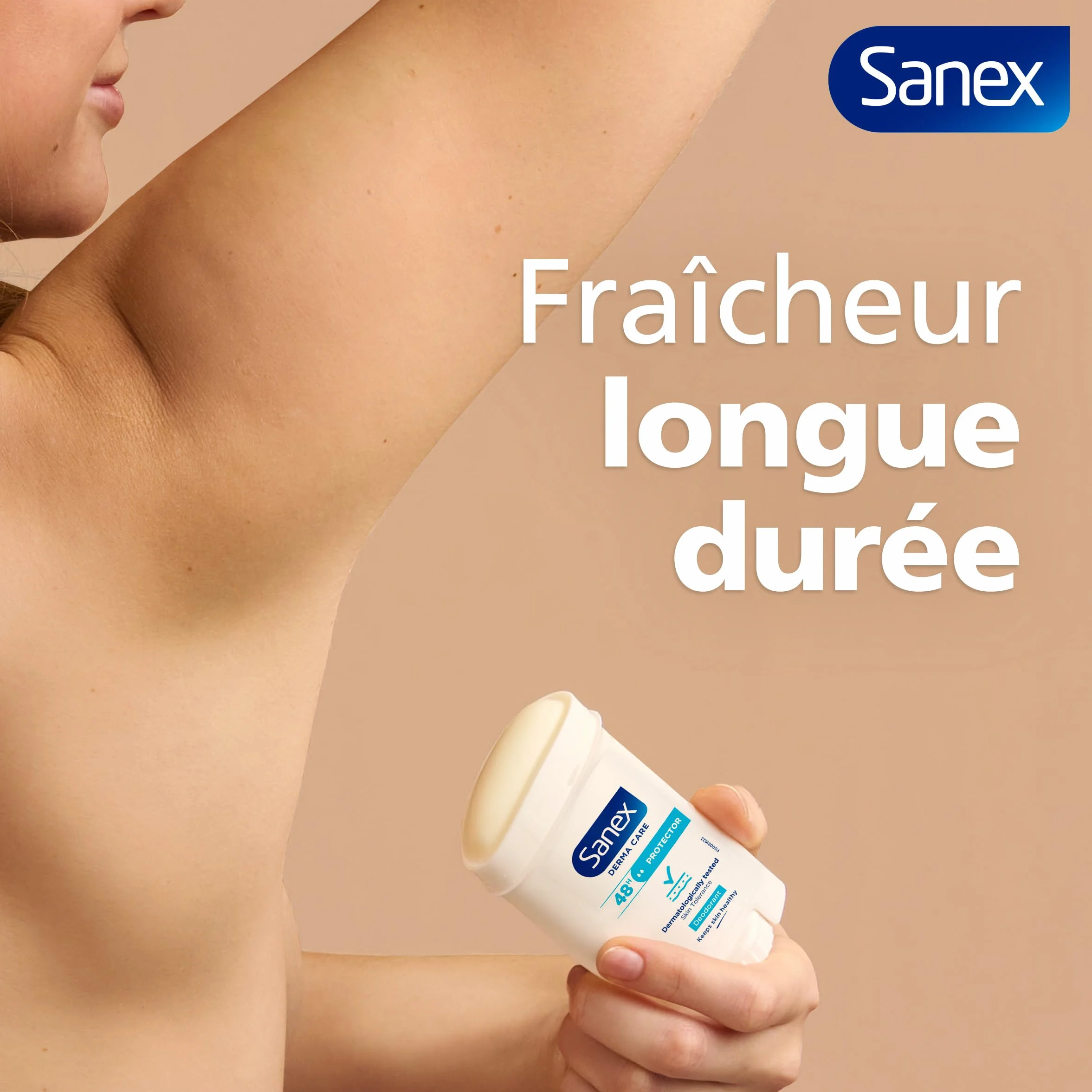 SANEX Derma Care Protector Déodorant Stick 65ml fraîcheur longue durée contre la transpiration