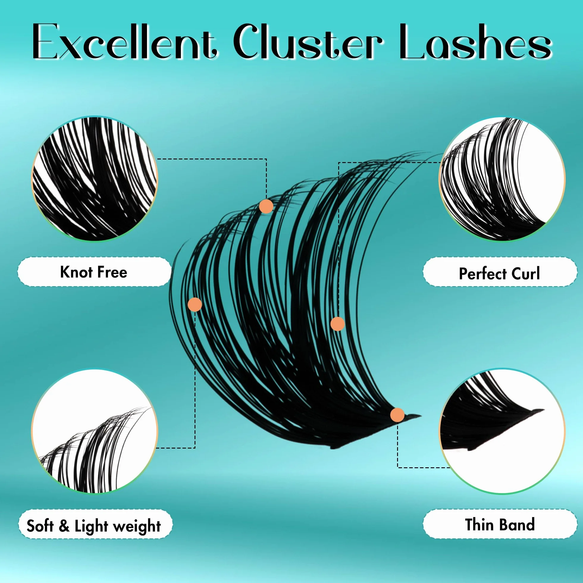 GEMERRY Extension Cils Kit Faux Cils 80D Naturel D Curl 10-18mm avec Colle et Applicateur