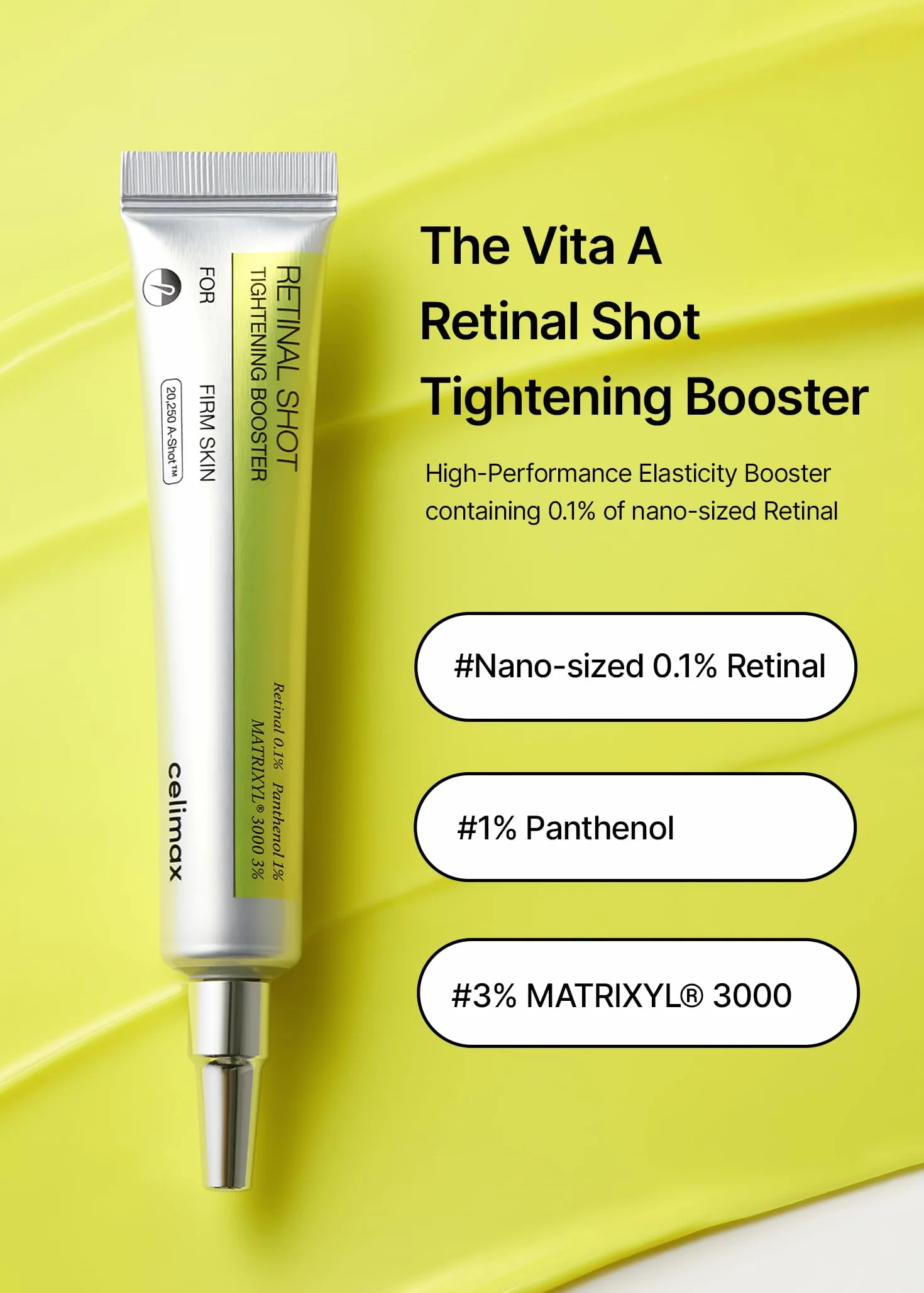 Celimax The Vita A Retinal Shot Tightening Booster sérum anti-âge raffermissant au rétinal 2 x 15 ml