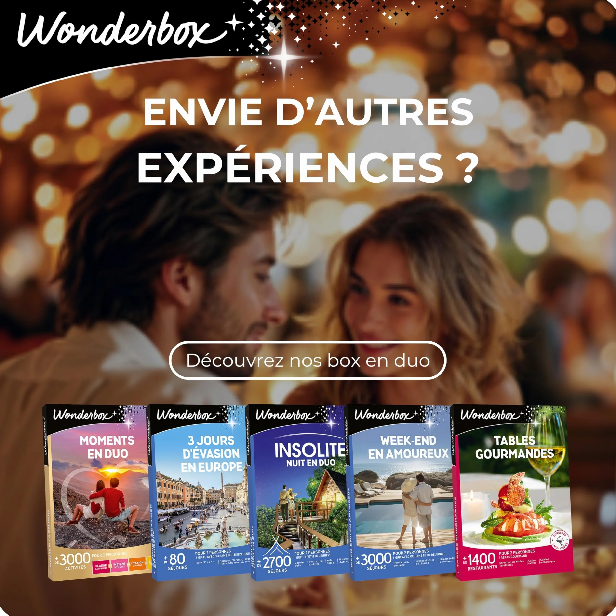 Wonderbox Coffret Cadeau Multi Activités pour Un Couple