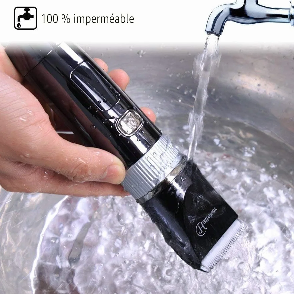 Hatteker Tondeuse Cheveux Tondeuse Barbe Professionnelle Electrique avec Ecran LCD Sans Fil USB Rechargeable Imperméable