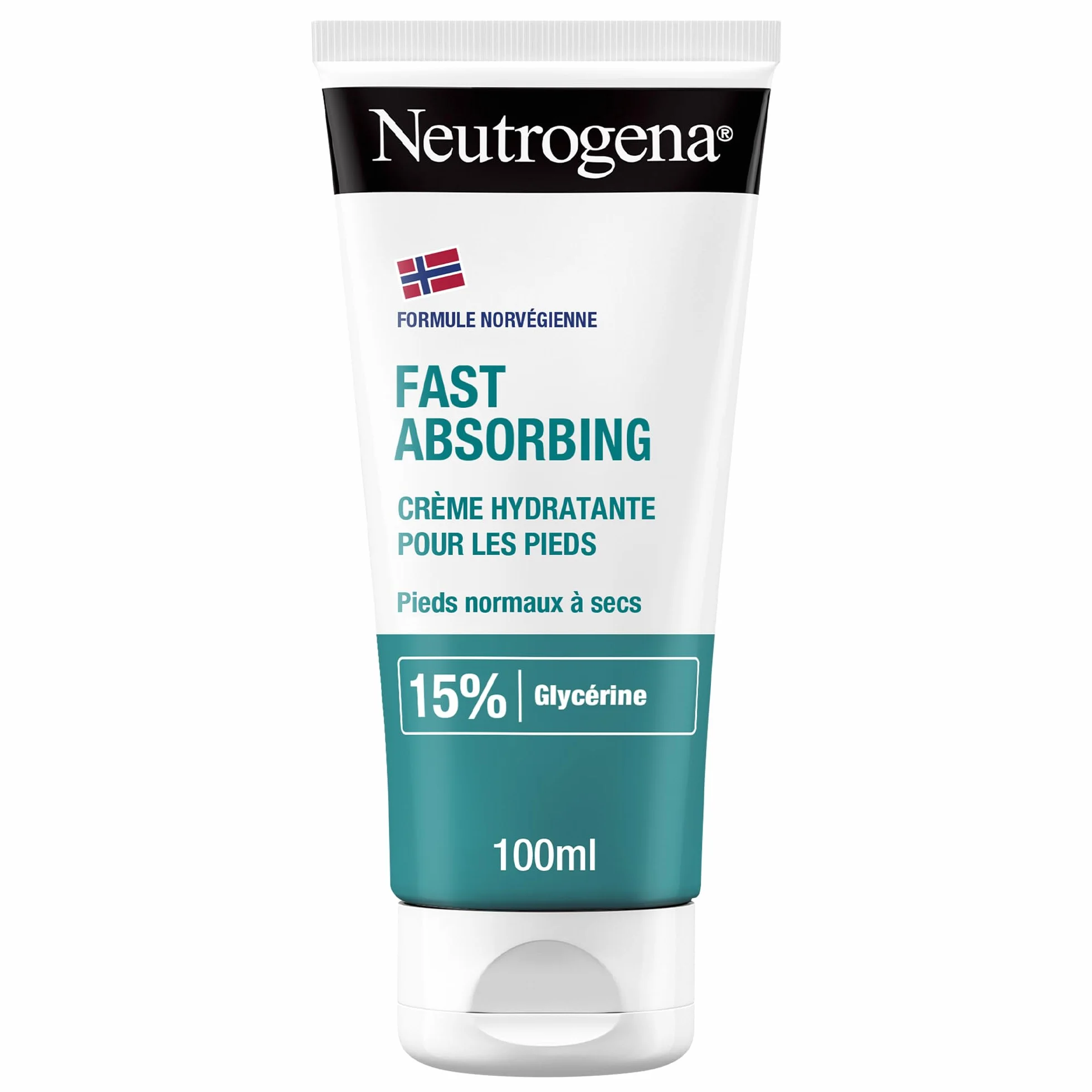 Neutrogena Crème Hydratante Pieds Absorption Rapide 100 ml 15% Glycérine Hydratation 24h