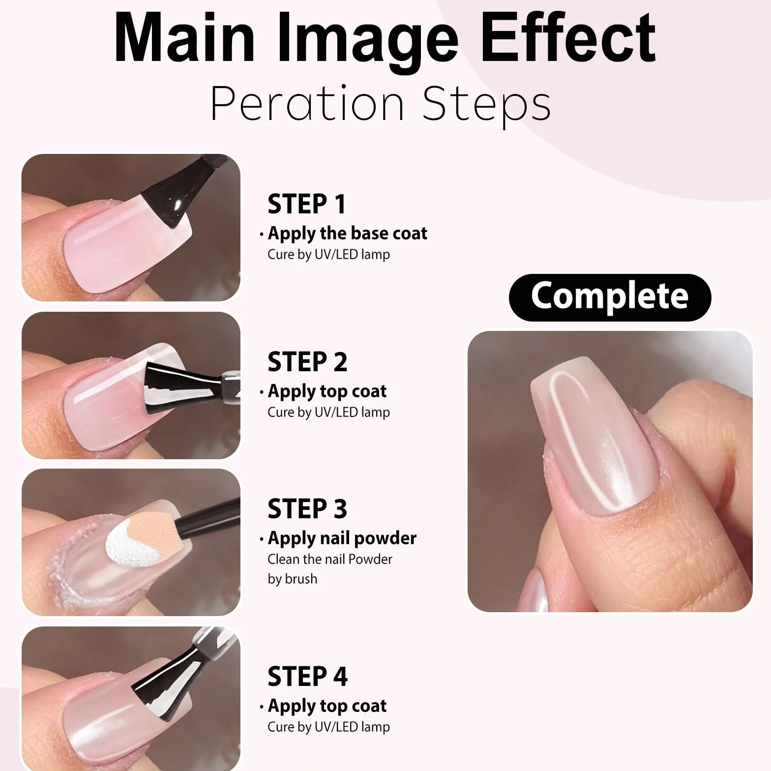 Poudre Chrome Ongle 3Pcs Aurora Poudres Chromées Blanches Transparente Holo Paillettes Effet Miroir Nail Art DIY