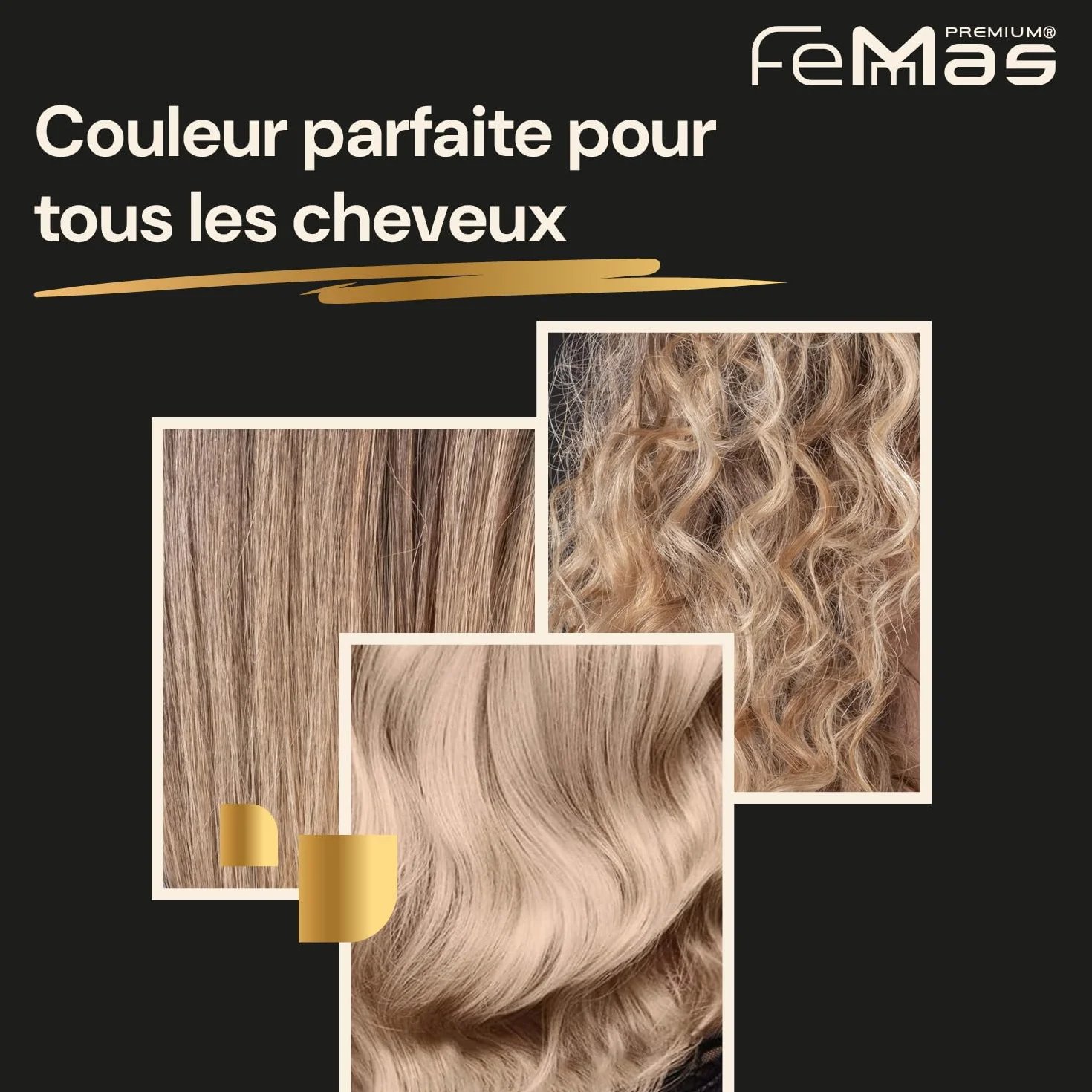 FemMas poudre décolorante blanche 500g I Avec technologie Plex et huile d'argan I application facile et décoloration uniforme I forte et sans poussière I Éclaircissements des cheveux de 2 à 7 nuances