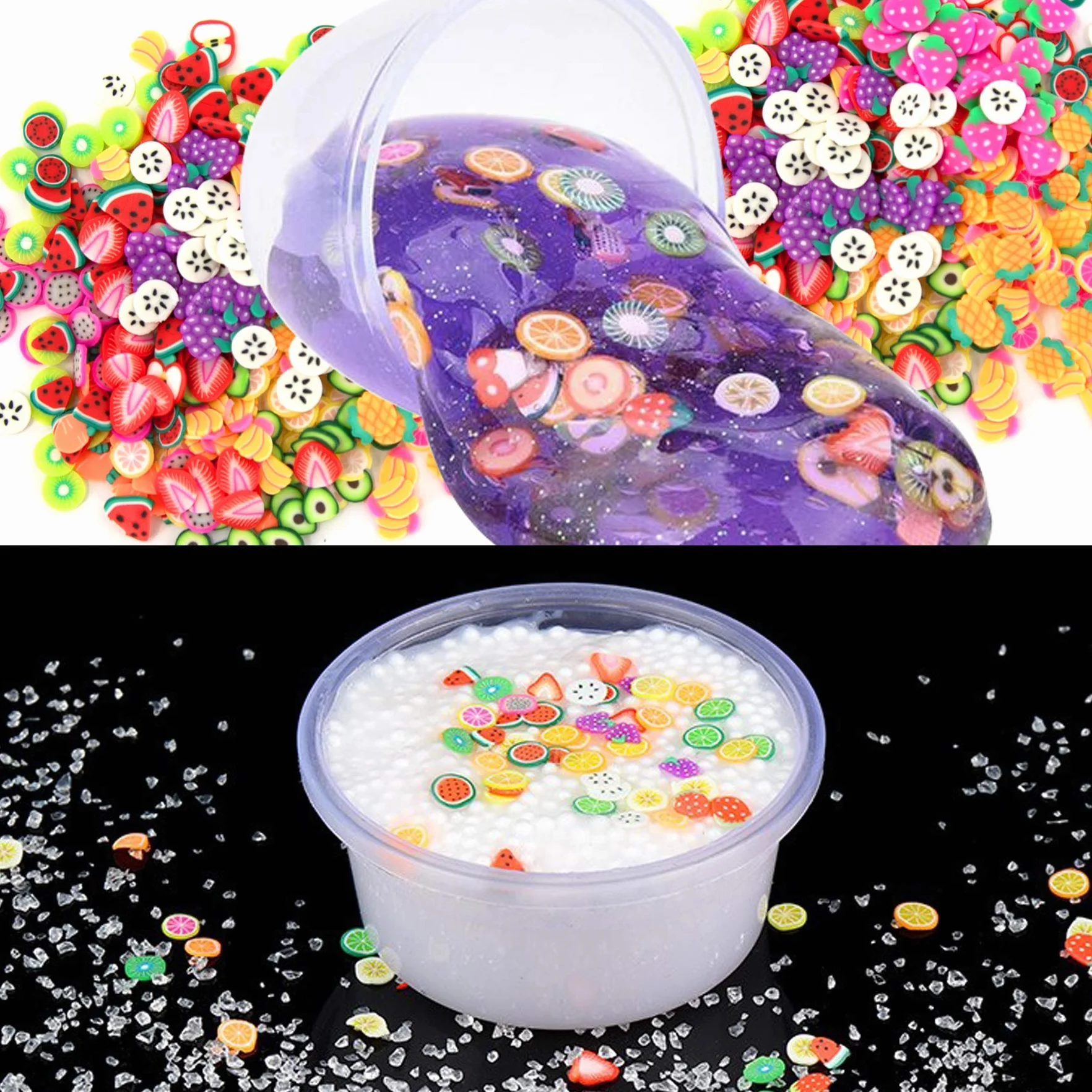 Duufin 10500 pièces tranches de fleurs gâteau en pâte pour décoration des ongles