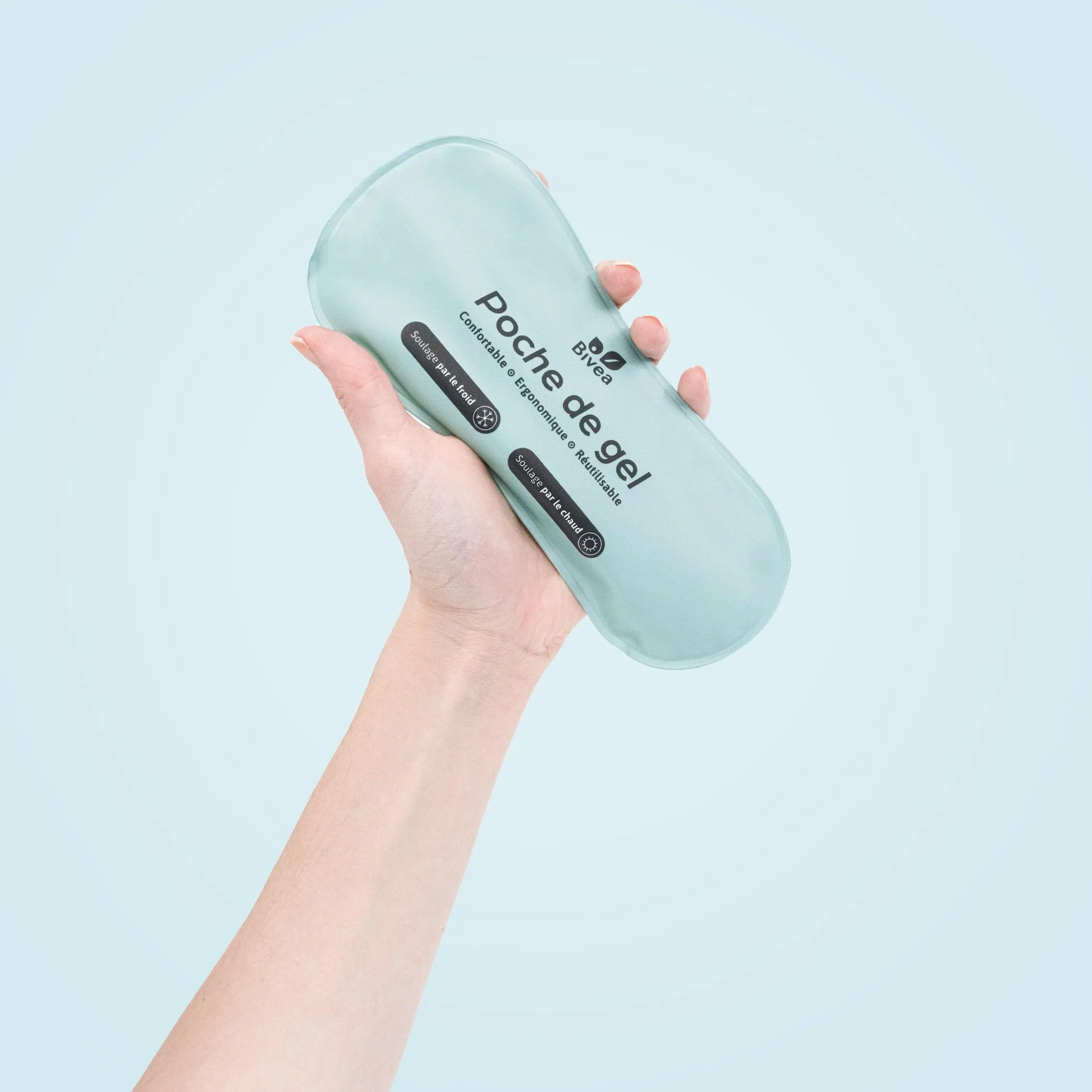 Bivea Lot de 3 Poches de Gel Ergonomique pour Bain Dérivatif Cryothérapie Périnéale Petit Format