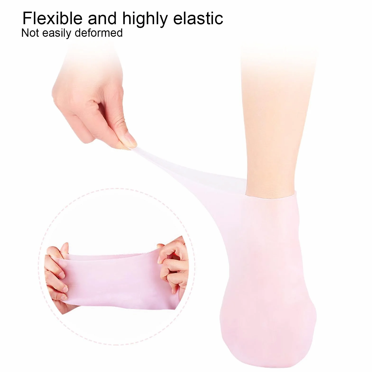 Chaussettes en Gel Hydratant Silicone pour Spa L 39-41