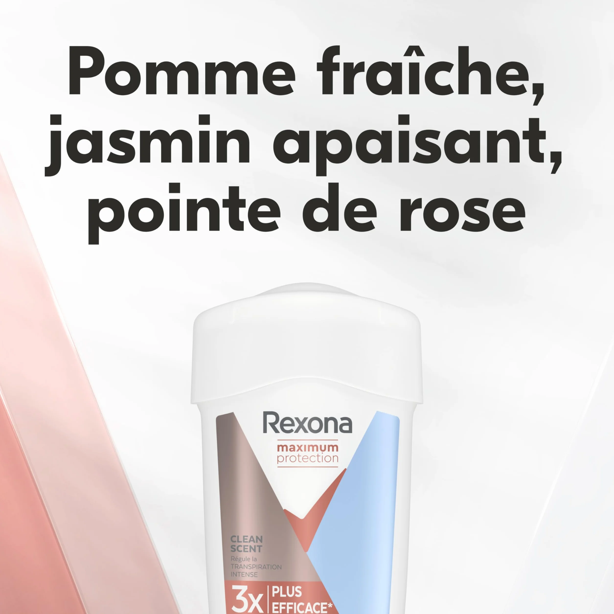 REXONA Déodorant Femme Clean Scent Stick Anti-transpirant Protection 96h 45ml