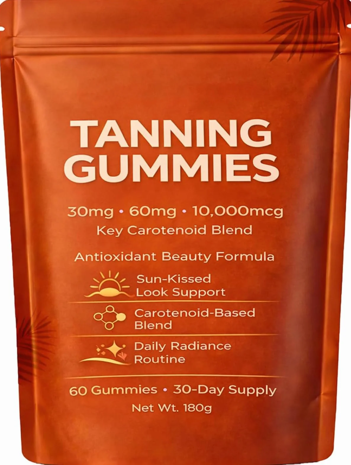 Gummies bronzantes pour femmes, Gummies bronzantes 2026 bronzage rapide sans soleil, mélange d'astaxanthine, bêta-carotène et lycopène, éclat de la peau et hydratation pour un éclat naturel, gummies