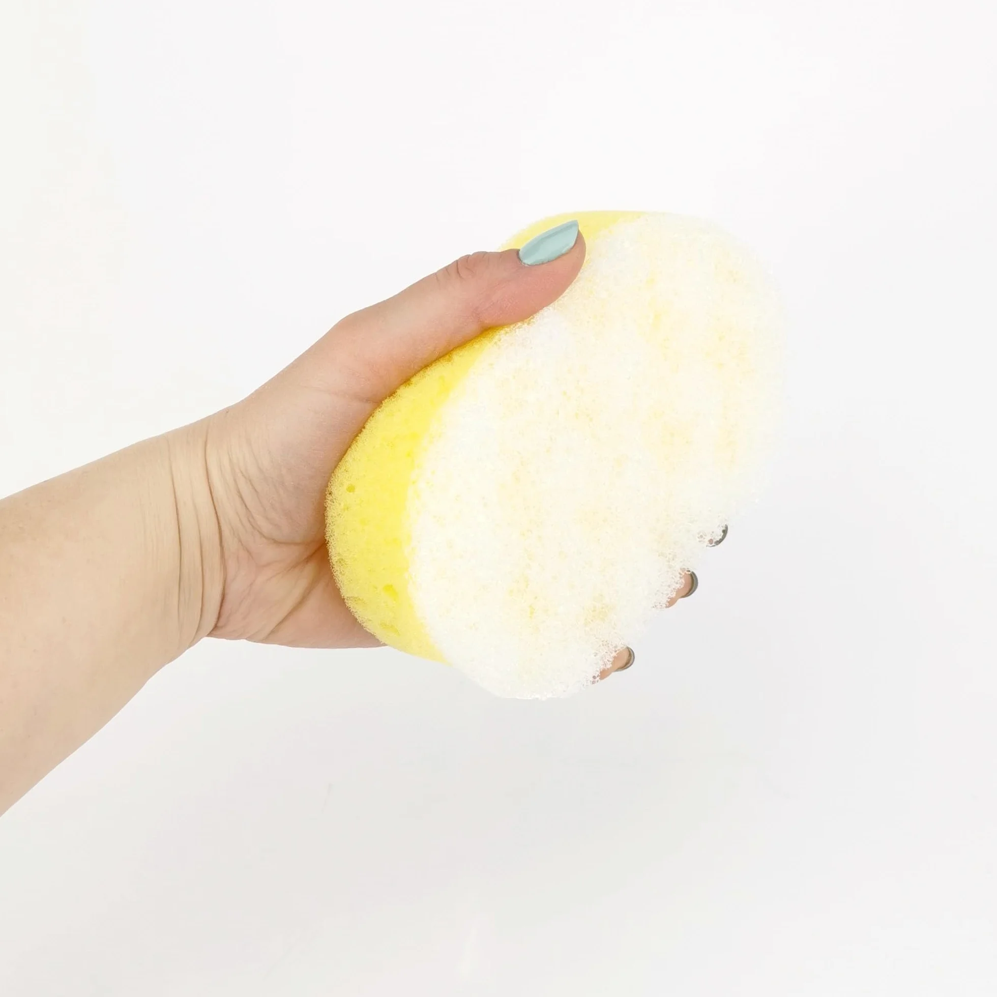 IDEA HOME 3 Pièces Éponge de Massage et Douche Exfoliante Corps Double Épaisseur