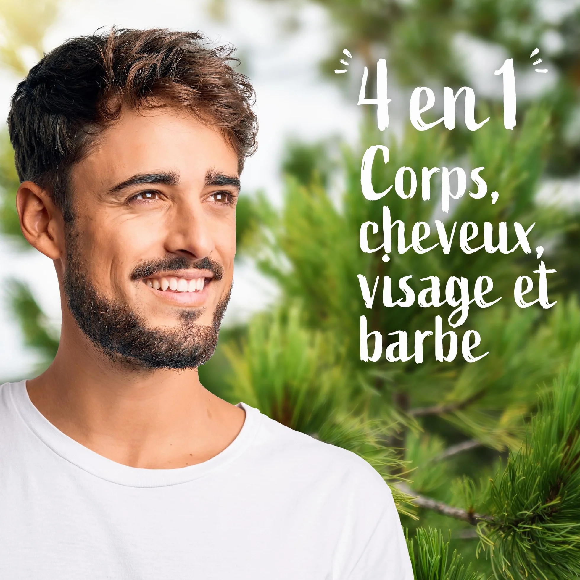 Le Petit Marseillais Gel Douche Homme Minéraux & Bois de Cèdre 250 ml 4 en 1 Corps Cheveux Visage Barbe 92% Ingrédients Naturelle pH Neutre