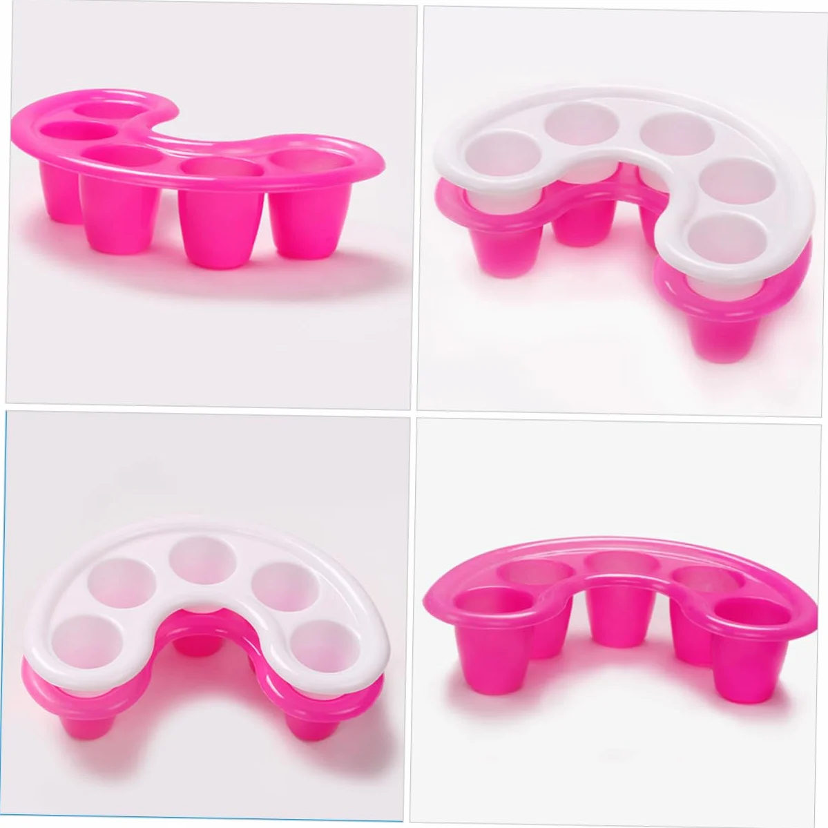 Bols De Trempage Pour Ongles Plastique Manucure Dissolvant Vernis Semi Permanent 2 Pièces