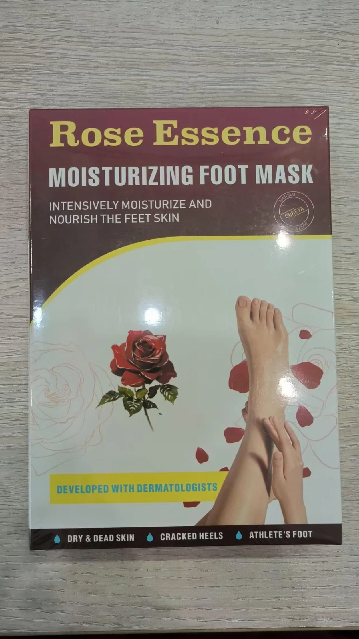 Masque Nourrissant Pieds 3 Paires, Répare Talons, Adoucit Peau Morte, Traitement Pieds Secs Fissurés