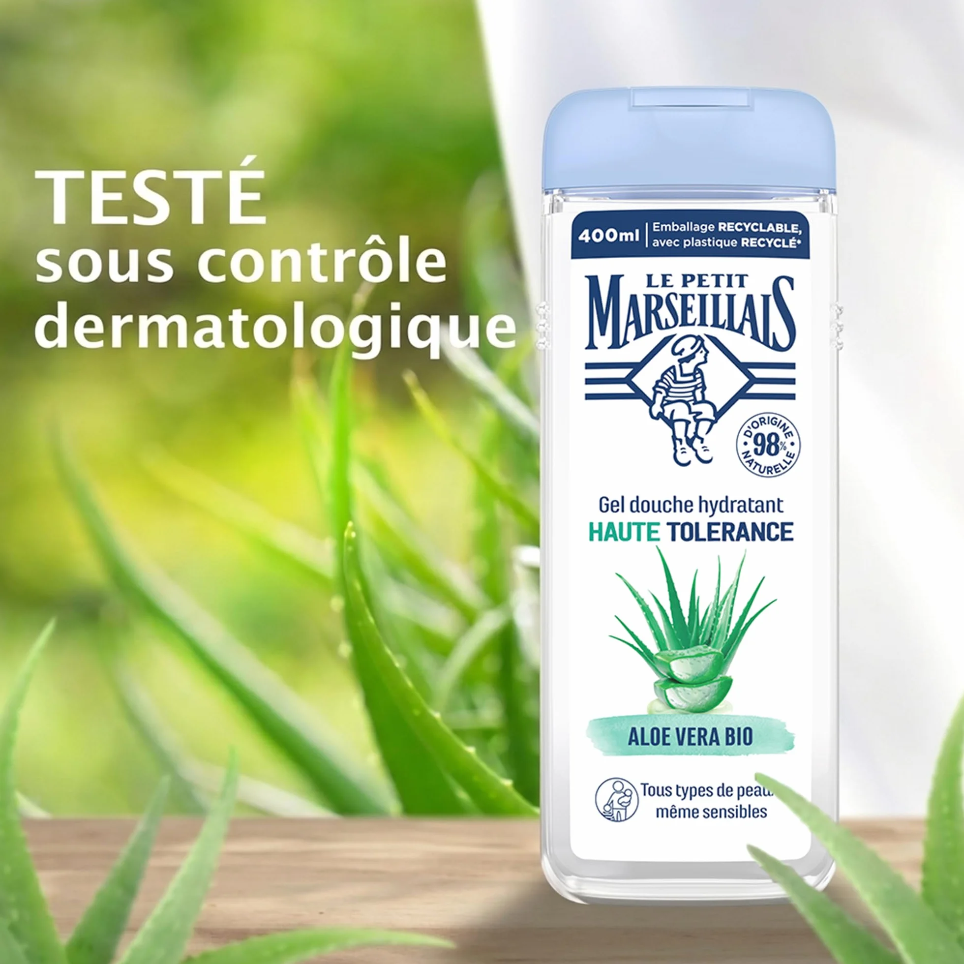 Le Petit Marseillais Gel Douche Hydratant Aloe Vera Bio 400 ml
