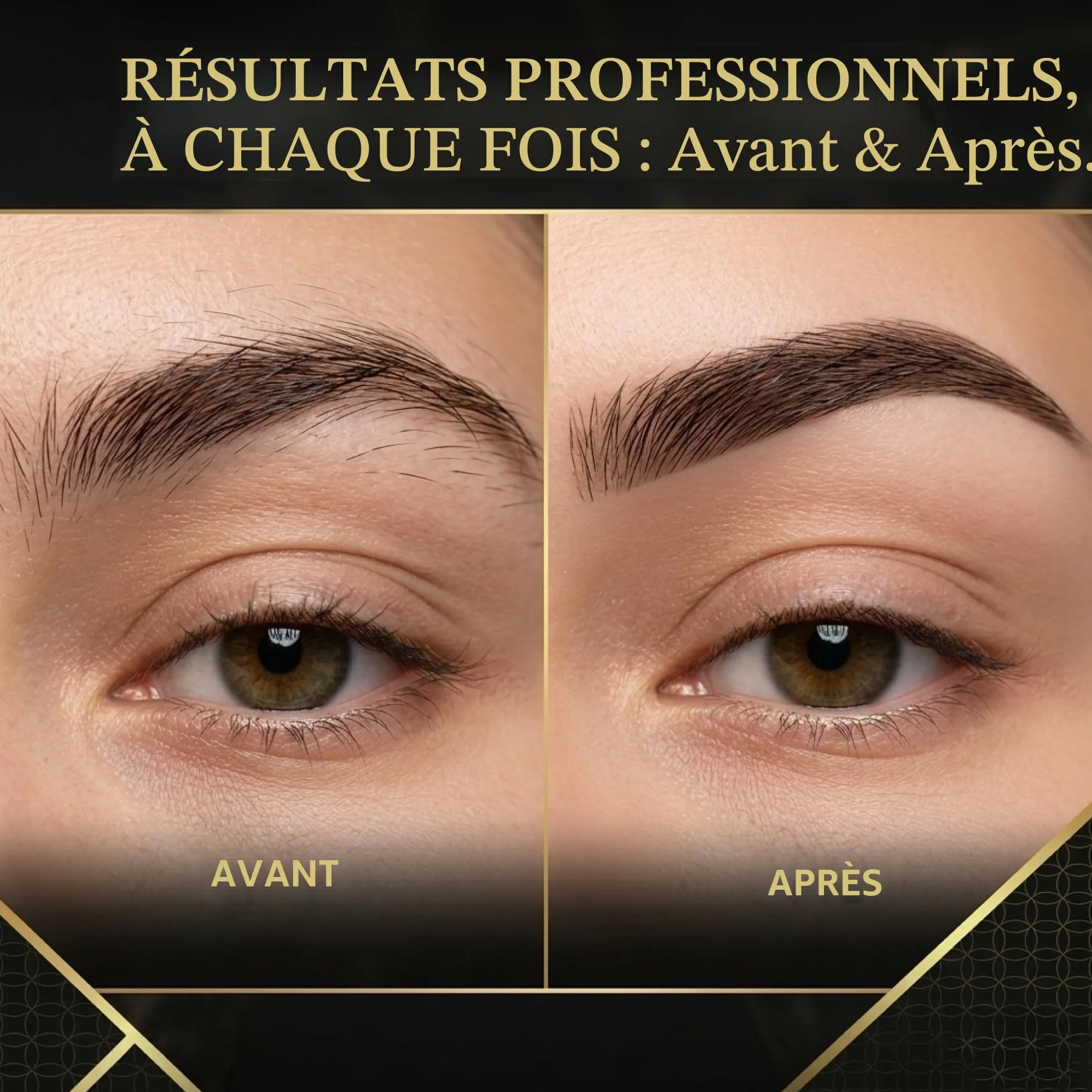Pince à épiler professionnelle 4 pièces pointe améliorée revêtement antidérapant noir