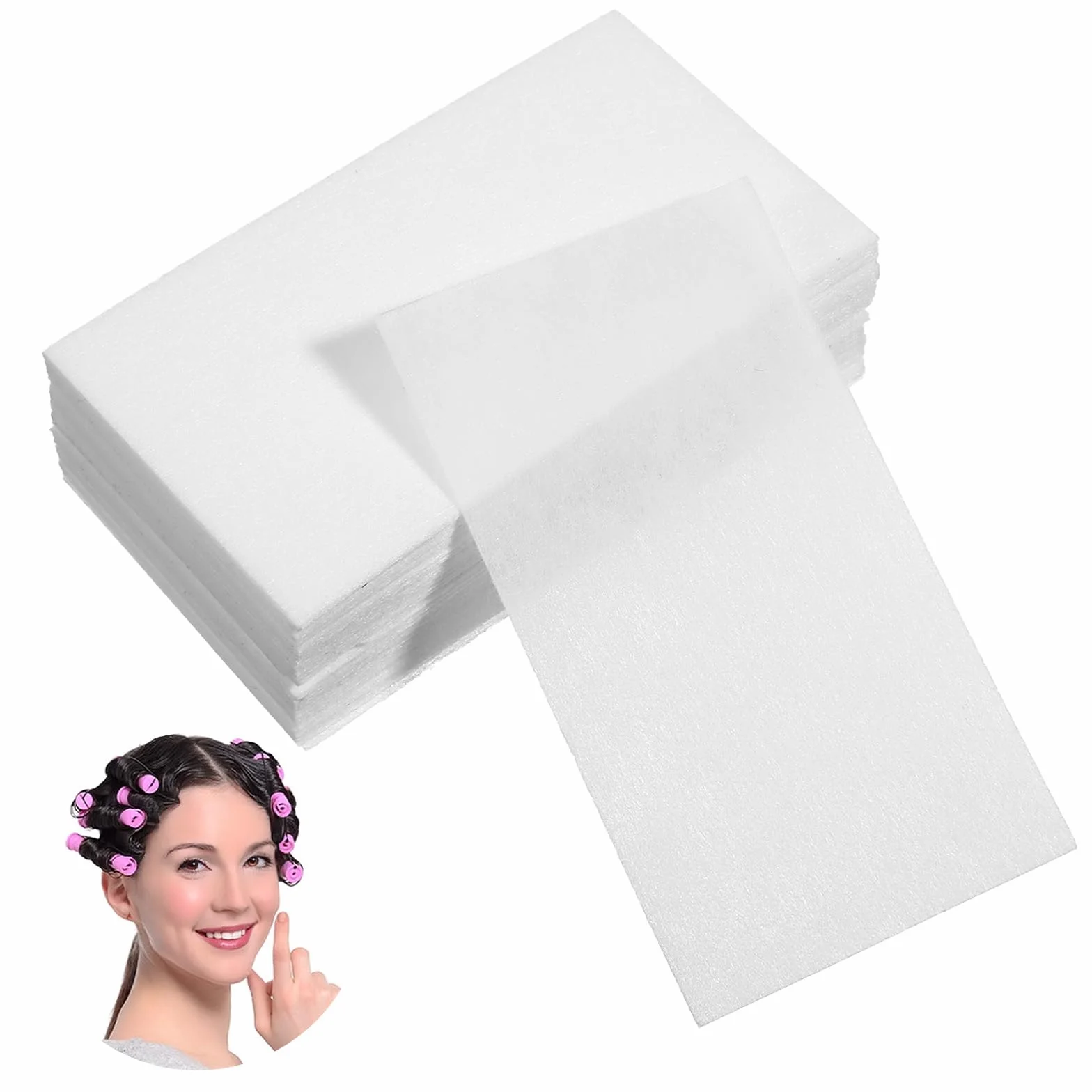 Papier Permanent 9.4 x 6.3 Pouces, Papier à Boucler de Cheveux Réutilisables, Résistant à la Chaleur pour Permanentes, Salon de Coiffure
