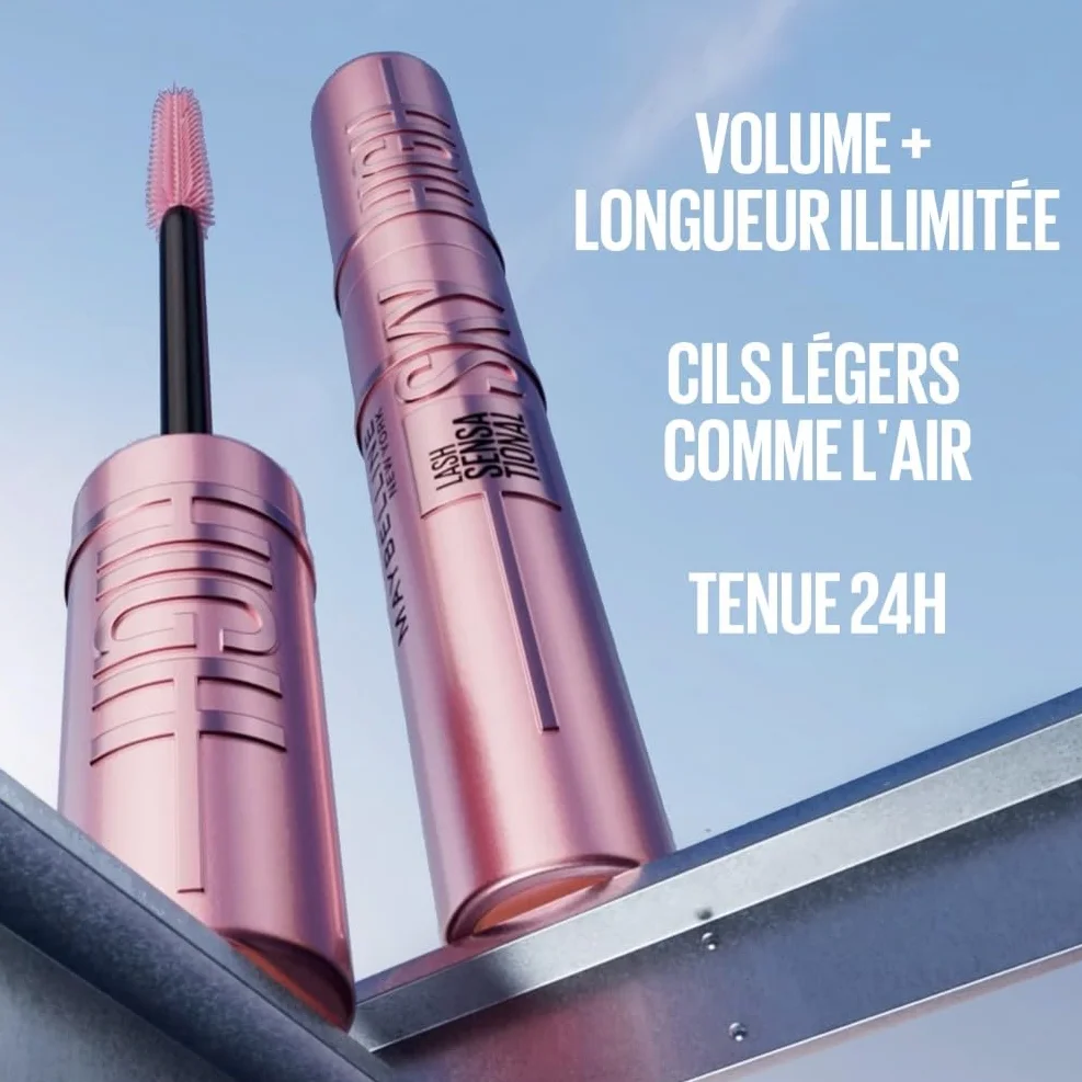 Maybelline New York Sky High Mascara Volume Intense et Longueur Illimitée Very Black 7,2 ml