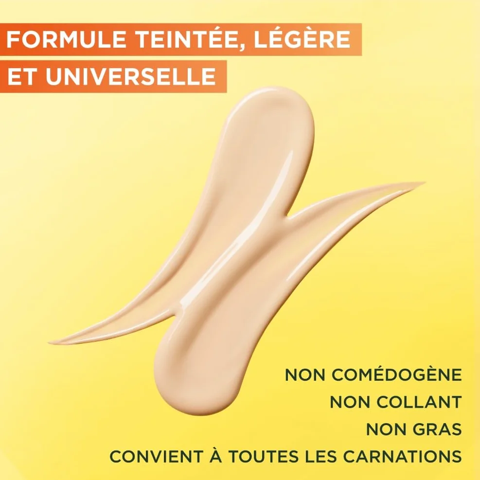 Garnier SkinActive Fluide Anti-Taches Anti-UV Quotidien SPF 50+ Vitamine C 40 ml