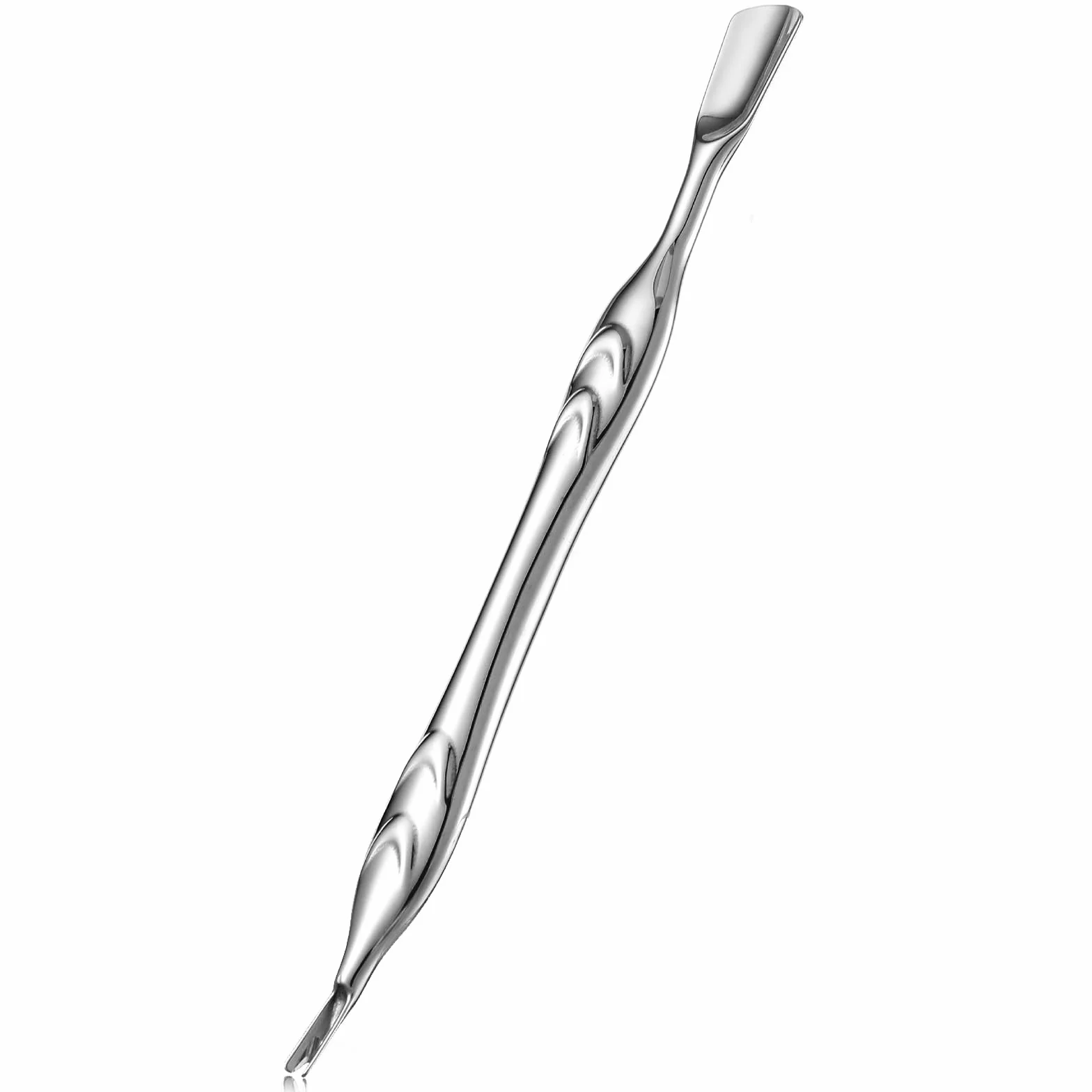 Repousse-cuticules en acier inoxydable 2 en 1, coupe-cuticules double tête, outil de manucure