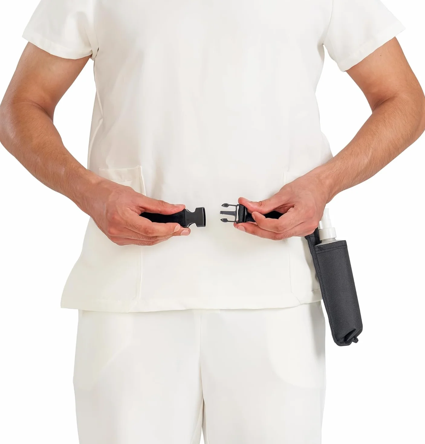 Master Massage Étui pour huile de massage réglable et résistant à la chaleur pour crème et lotion - Comprend un distributeur à pompe rechargeable de 227 ml (noir)