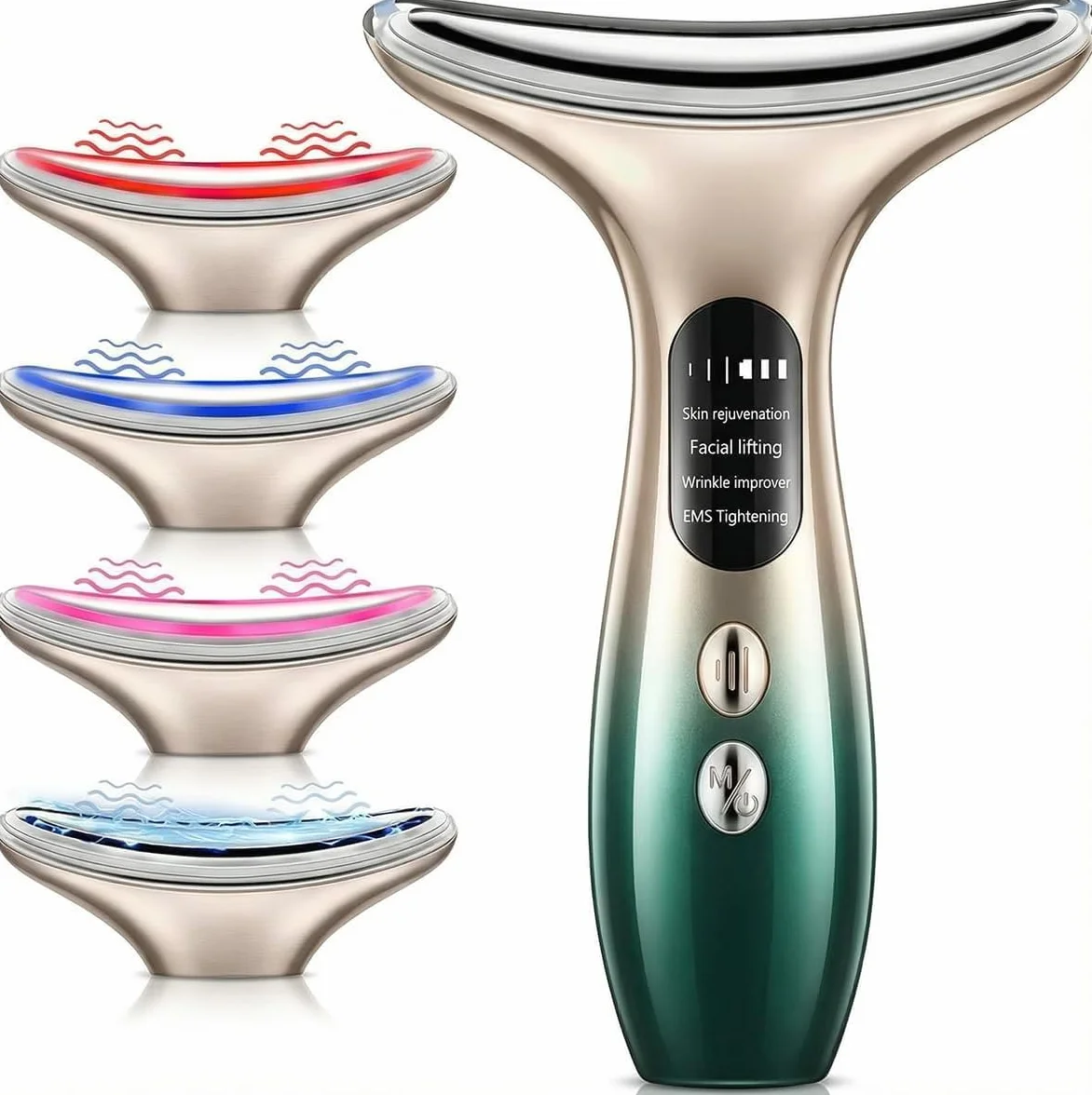 Appareil Anti Rides Visage,4 Modes Massage Visage,Électrique Beauté Appareils,Visage Appareil Anti Rides,Appareils Lifting Massage Visage,Masseur Visage,Double Menton Raffermissant et Liftant