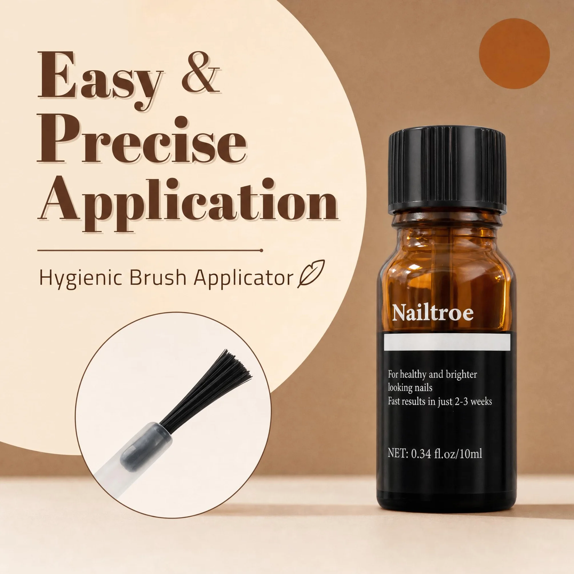Mycose Ongles des Pieds - Traitement Antifongique Puissant, Soin Réparateur pour Ongles Abîmés, Nailtroe Formule Purifiante et Protectrice sans Colorants, 10ml