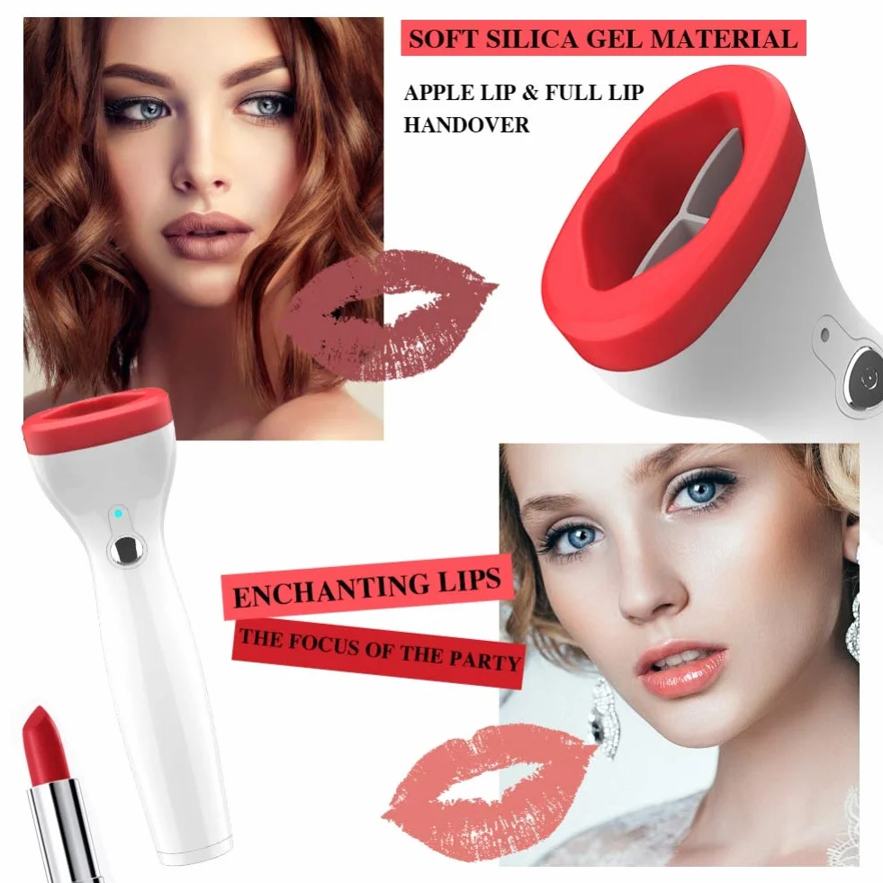 Lips Enhancer Lip Pump Plumper Lèvres électriques Agrandir Pompe à lèvres Sexy Enhancer pour lèvres Plus pulpeuse
