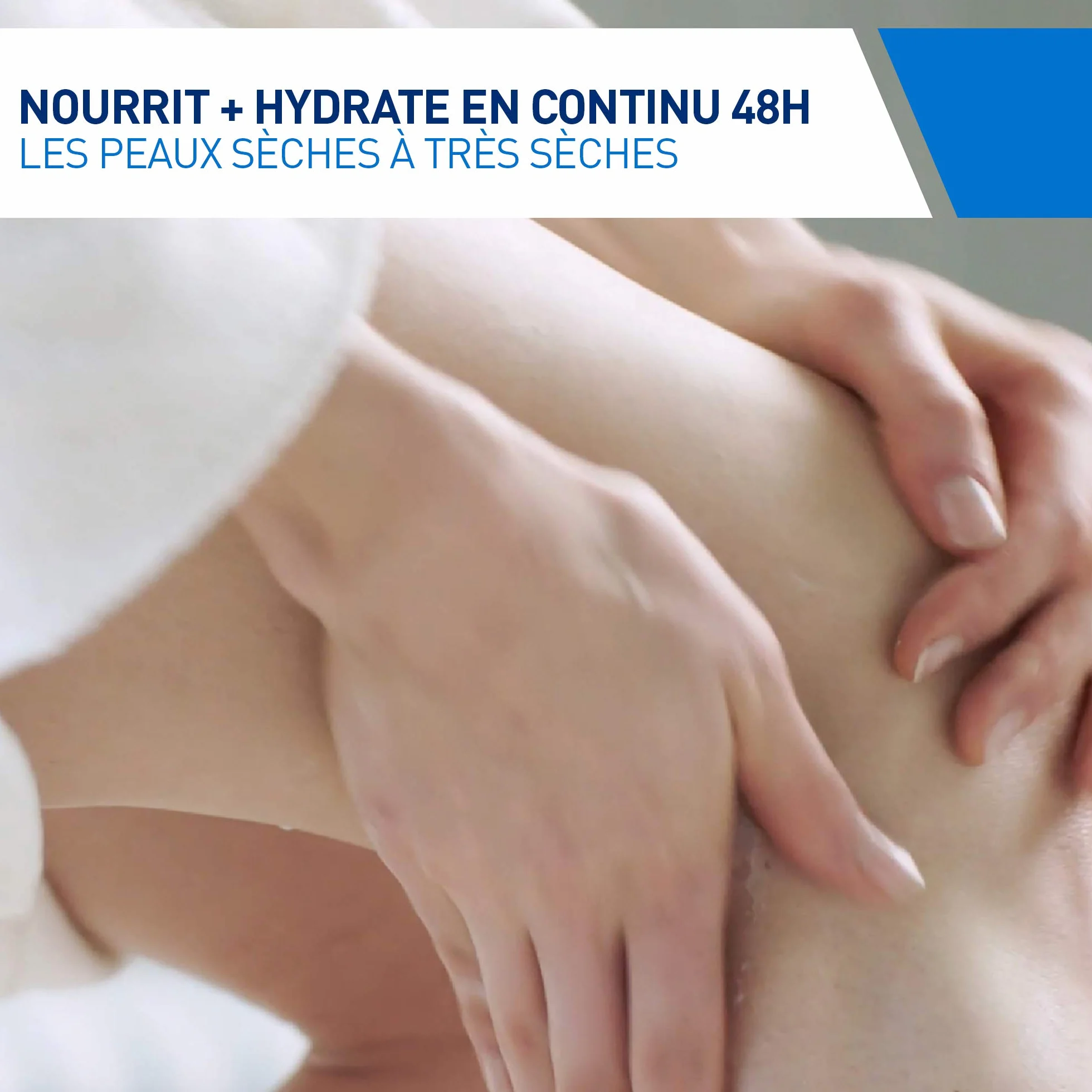 CeraVe Baume Hydratant Visage & Corps, Hydratation 48H, Technologie MVE, 3 Céramides, Acide Hyaluronique, Sans Parfum, Peaux Sèches, 454 g