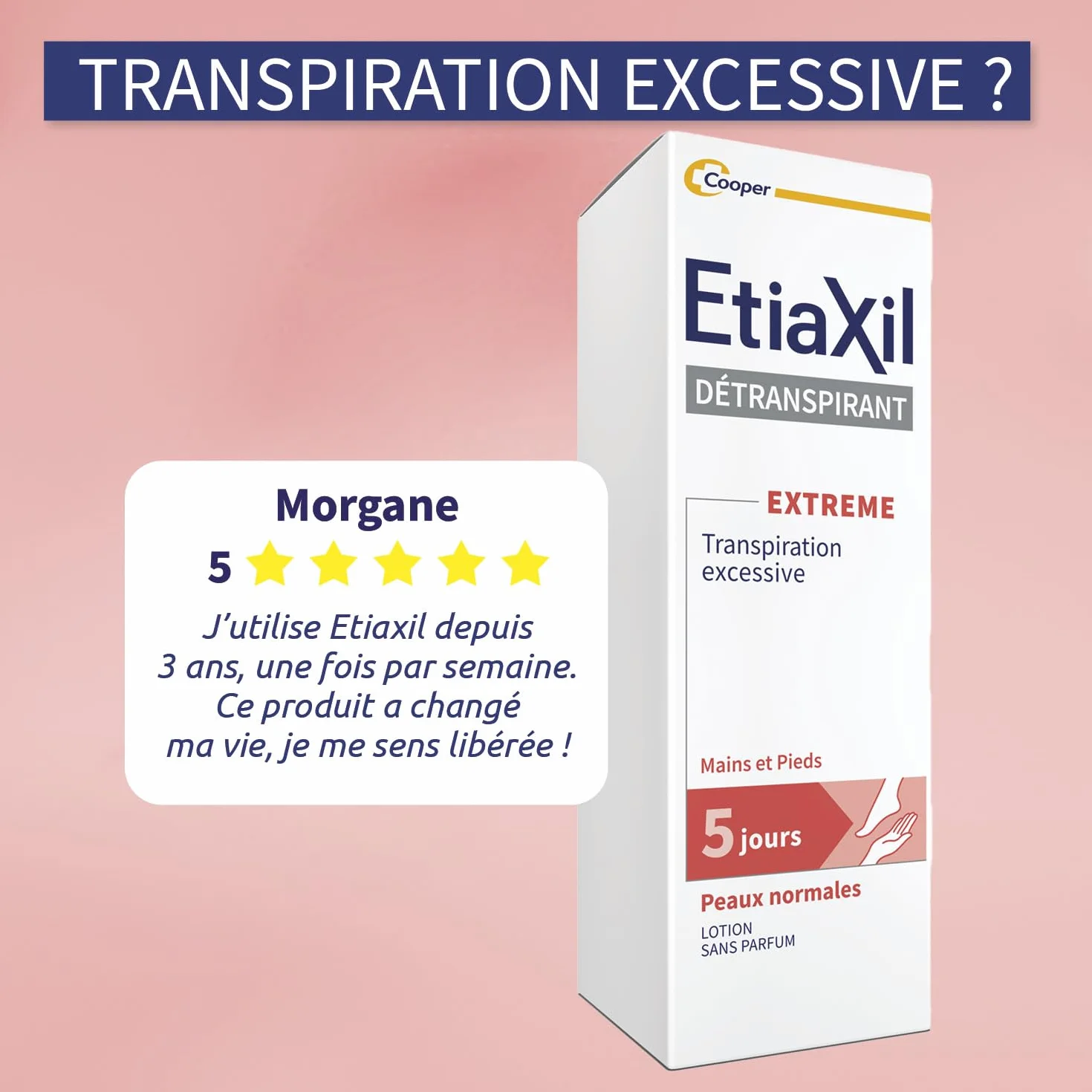 Etiaxil détranspirant pieds peaux normales 100 ml
