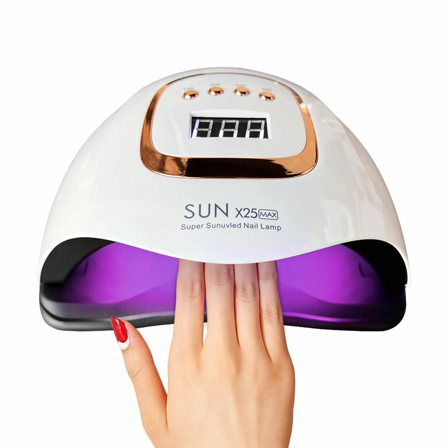 Lampe à ongles UV LED 380 W avec 81 perles LED, séchoir à ongles professionnel, lampe à ongles gel UV avec 4 réglages de minuterie, capteur automatique, écran LCD